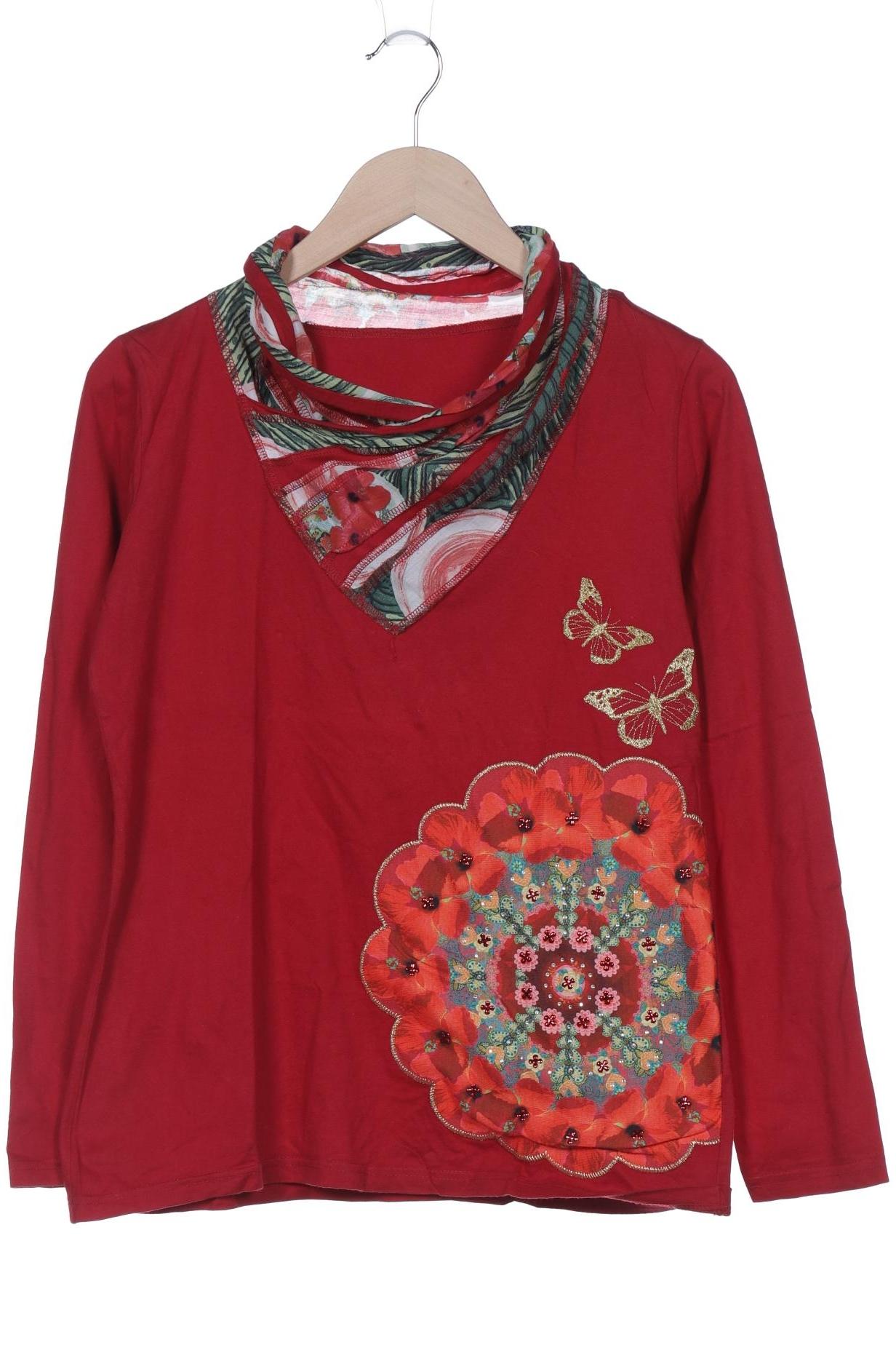 

Desigual Damen Langarmshirt, bordeaux, Gr. 42