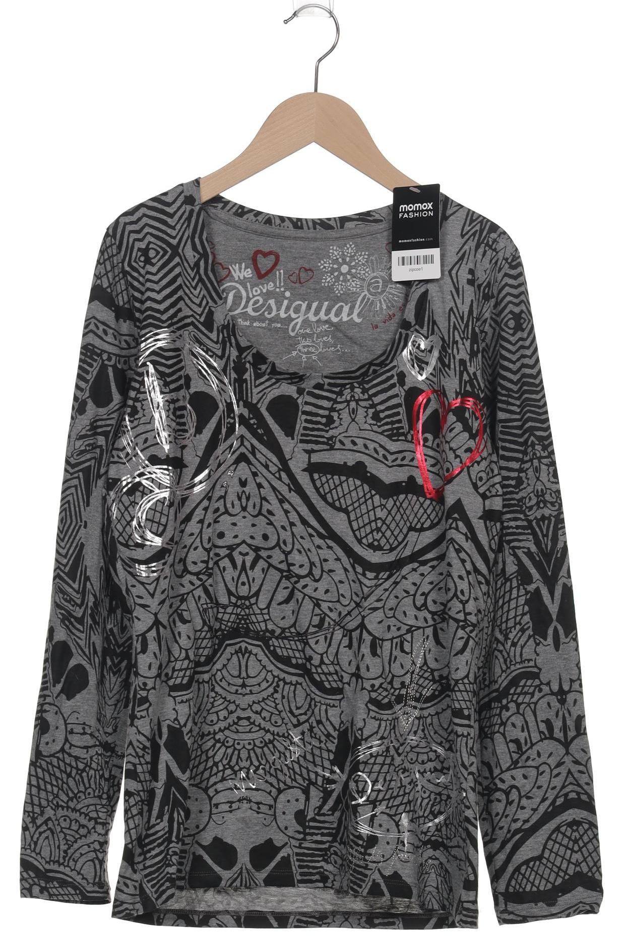 

Desigual Damen Langarmshirt, grau, Gr. 44