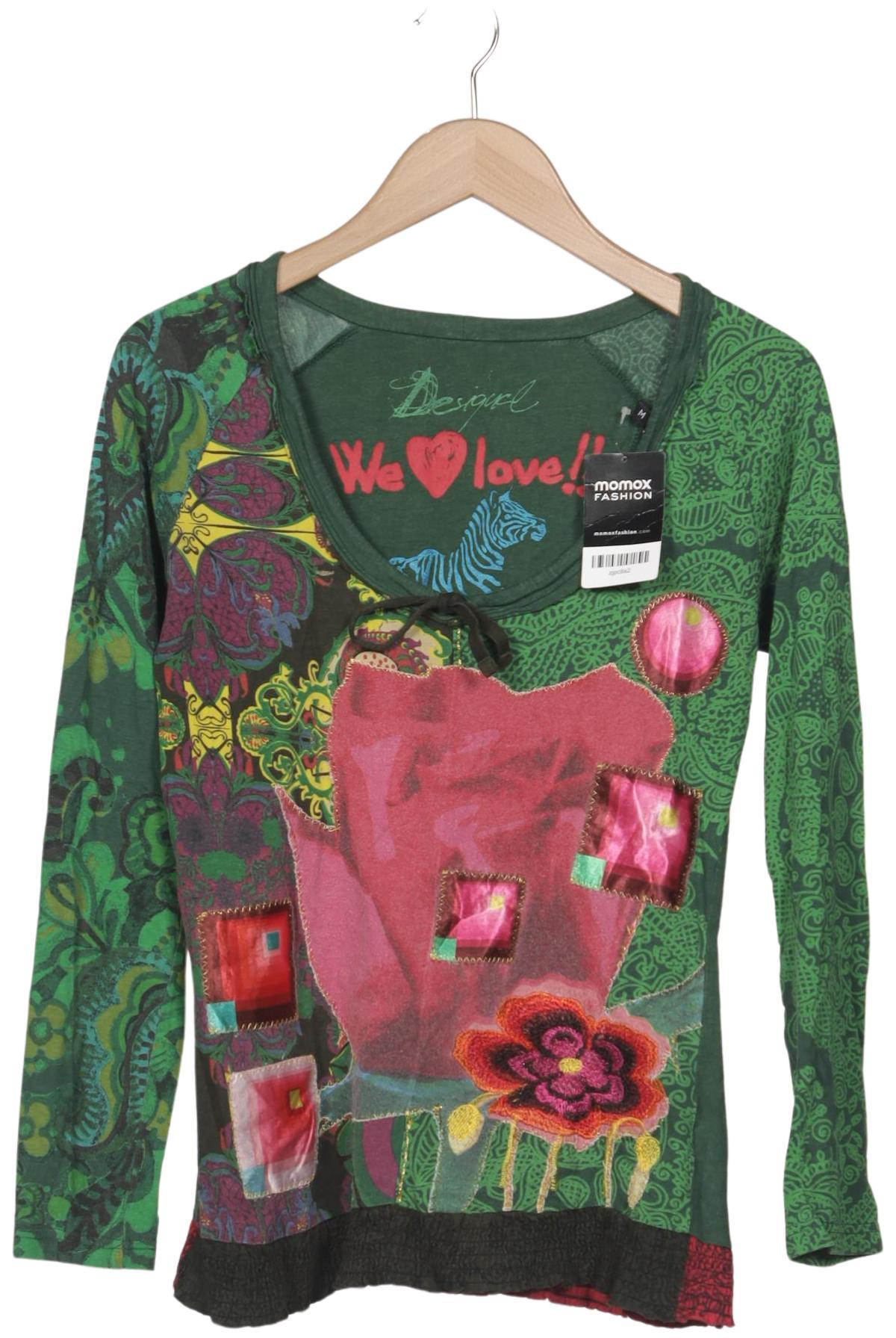 

Desigual Damen Langarmshirt, grün, Gr. 38