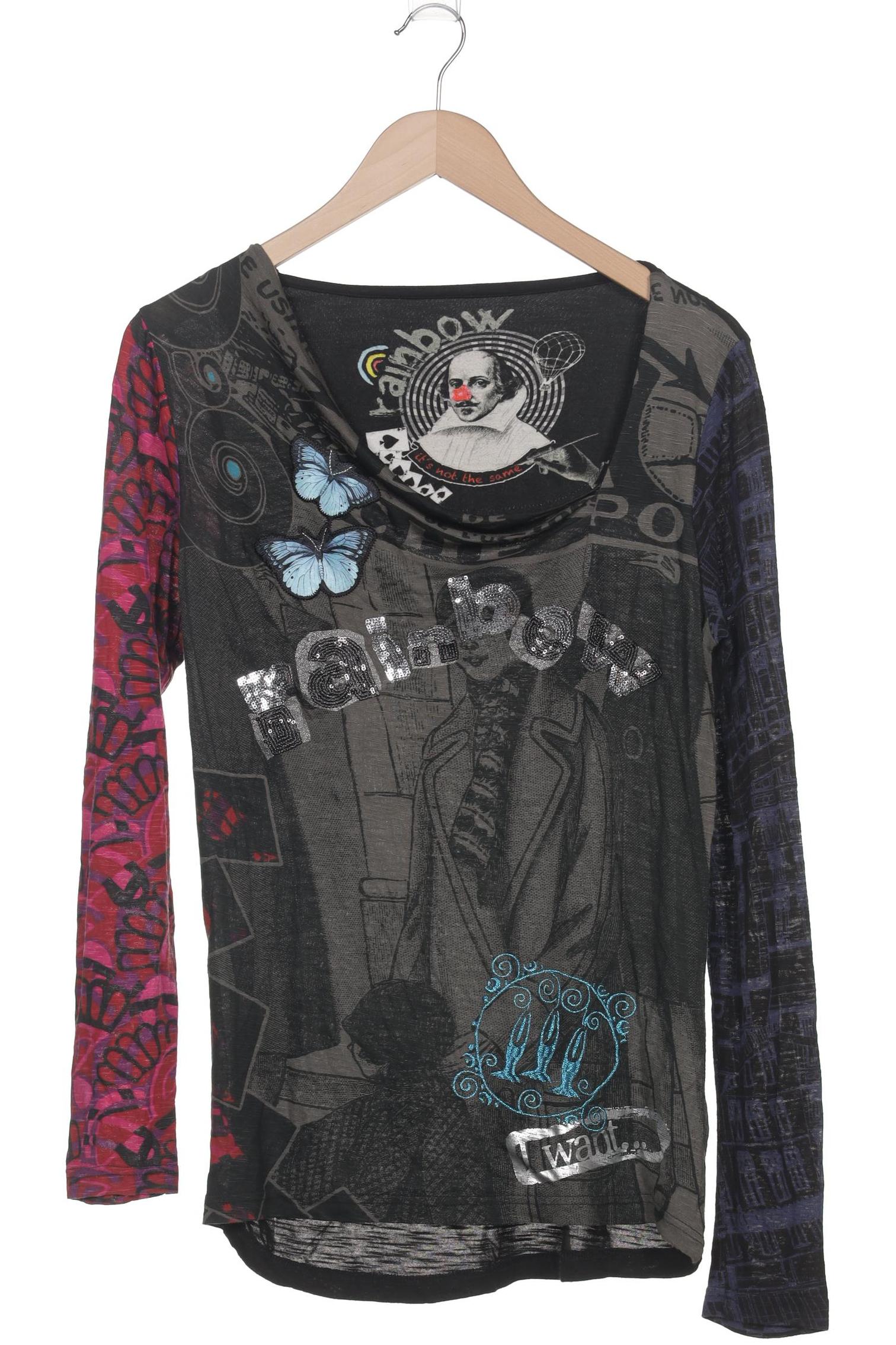 

Desigual Damen Langarmshirt, schwarz, Gr. 38