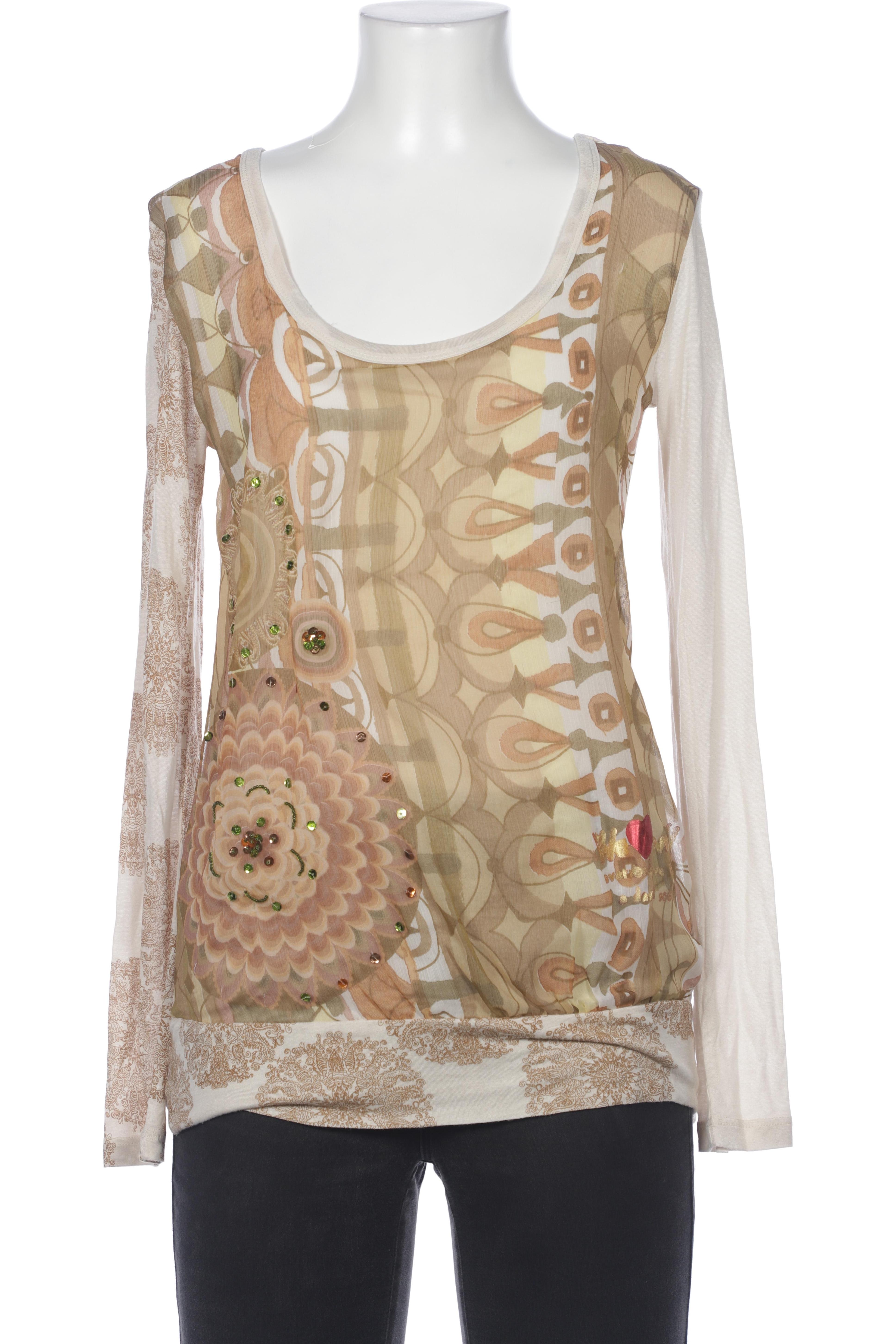 

Desigual Damen Langarmshirt, cremeweiß, Gr. 38