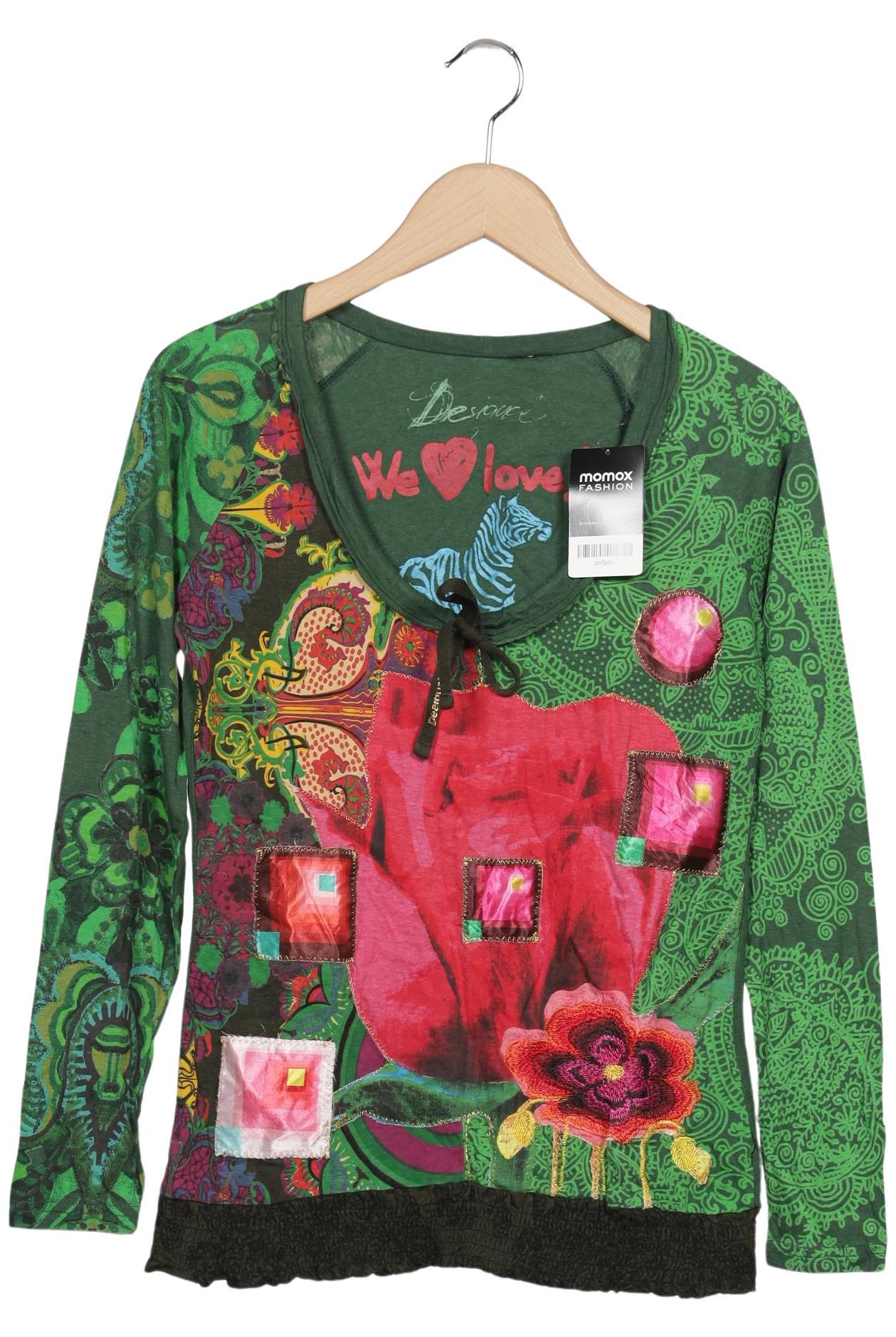 

Desigual Damen Langarmshirt, grün, Gr. 42