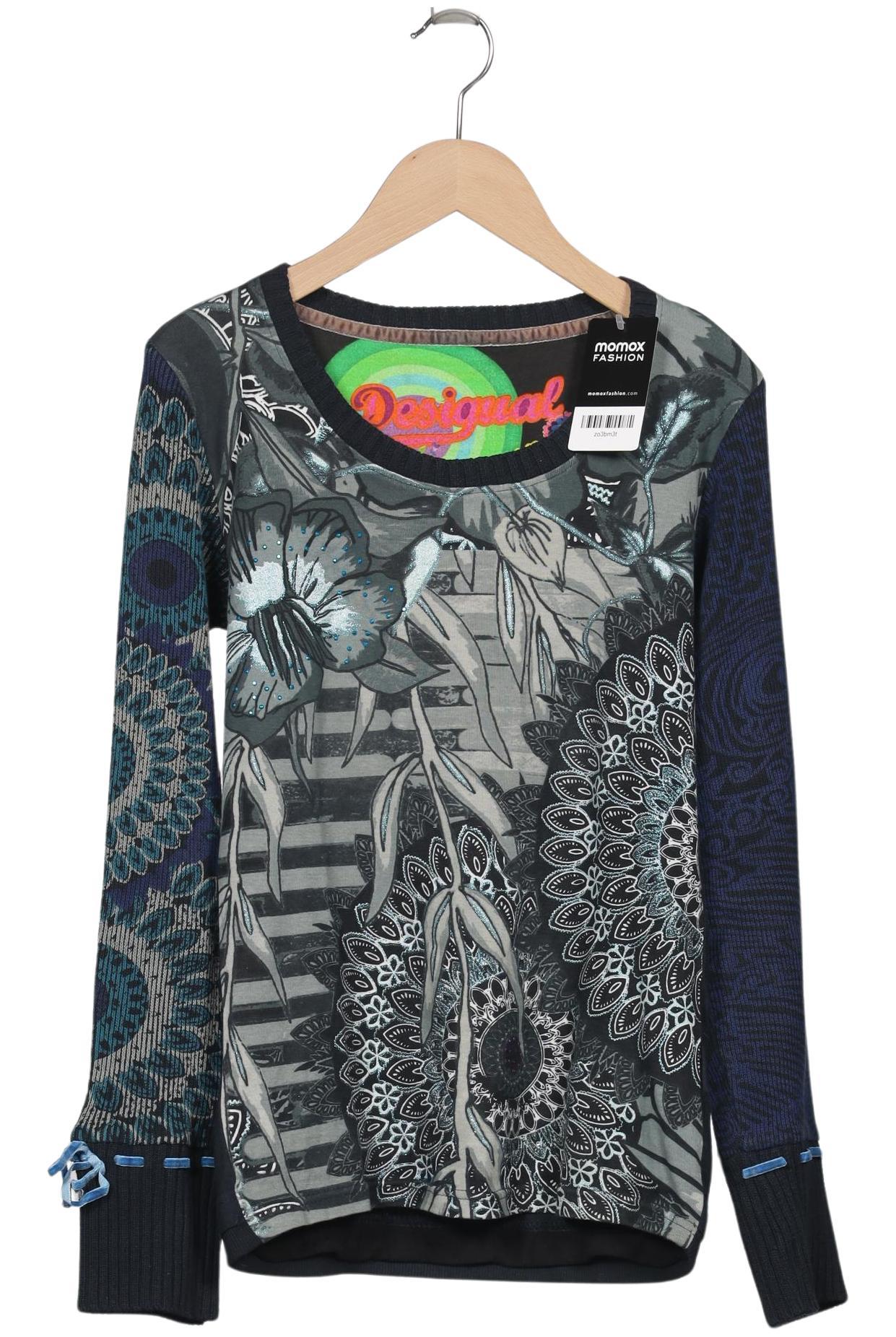 

Desigual Damen Langarmshirt, grau, Gr. 36