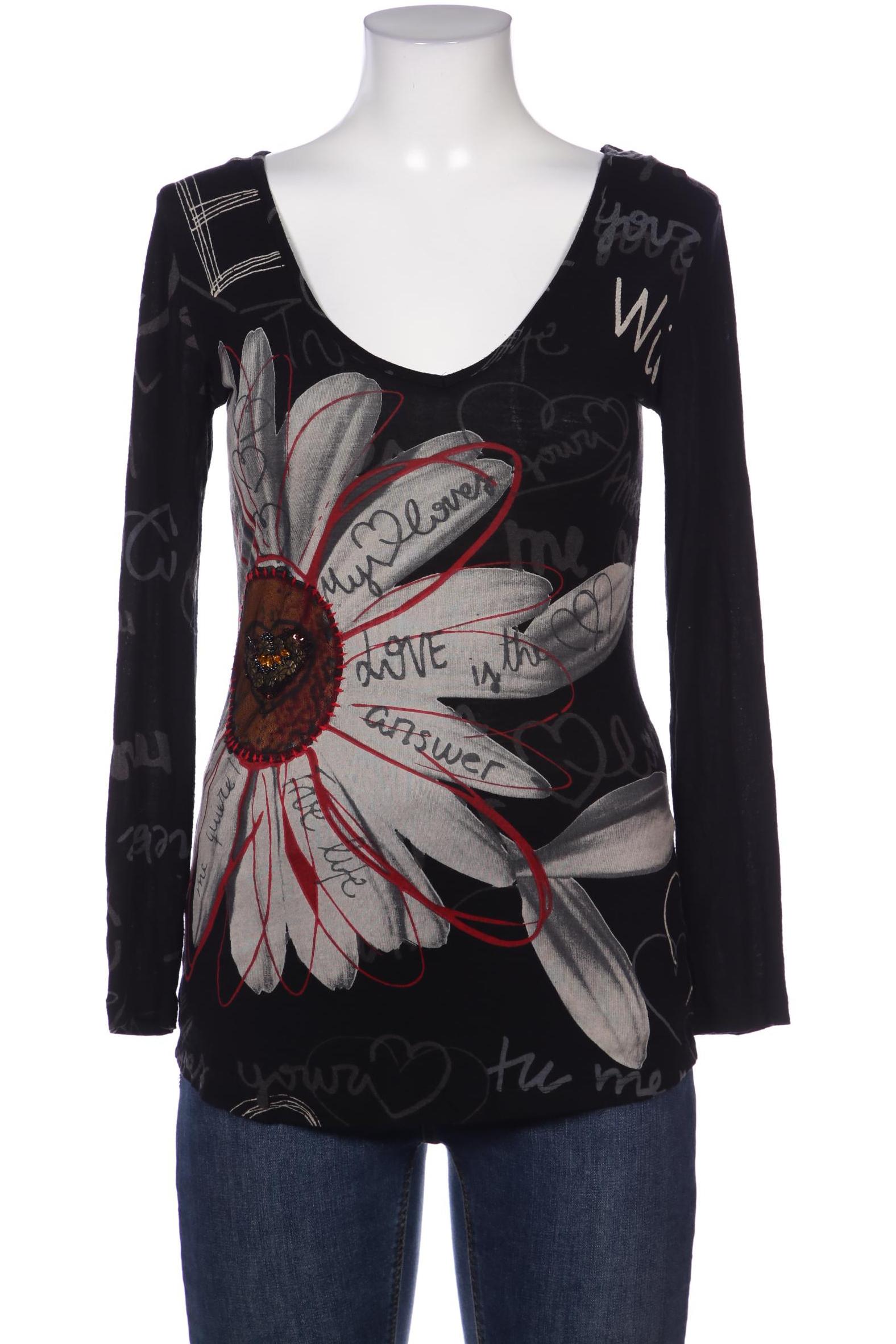 

Desigual Damen Langarmshirt, schwarz, Gr. 38