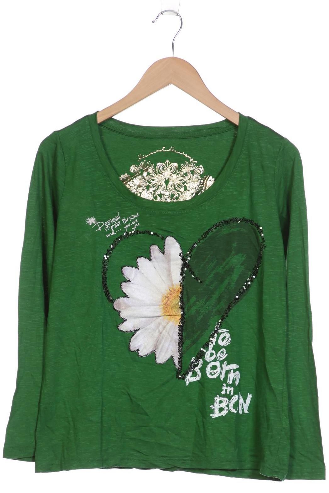 

Desigual Damen Langarmshirt, grün, Gr. 42