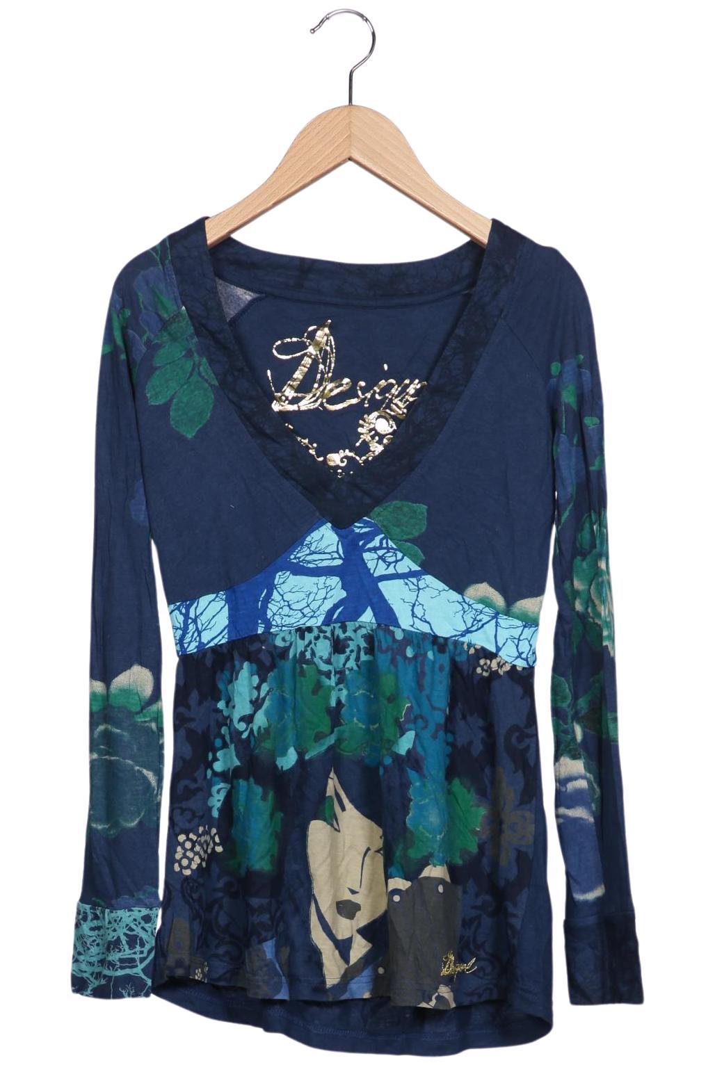 

Desigual Damen Langarmshirt, mehrfarbig, Gr. 36