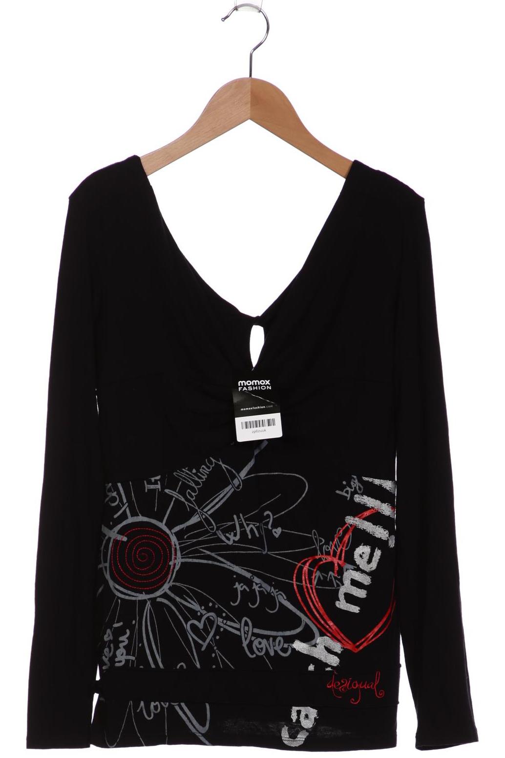 

Desigual Damen Langarmshirt, schwarz, Gr. 32