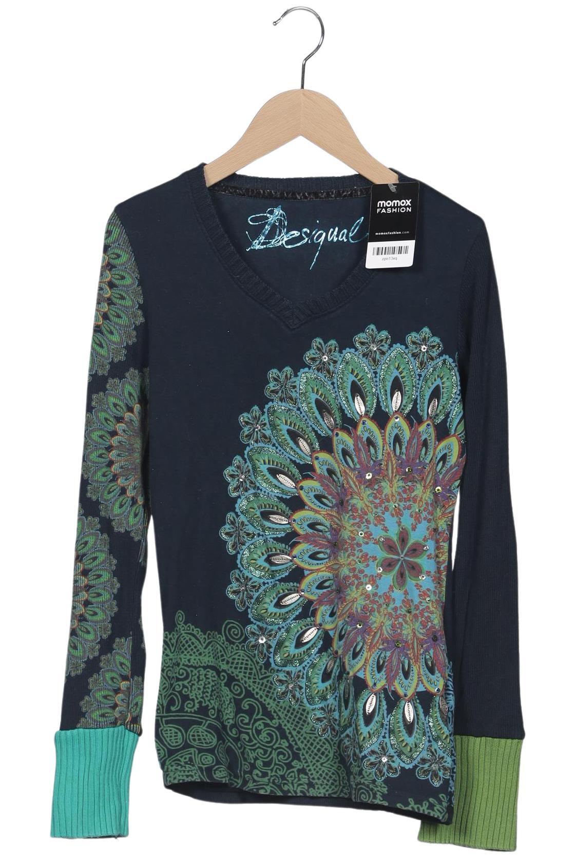 

Desigual Damen Langarmshirt, marineblau, Gr. 36