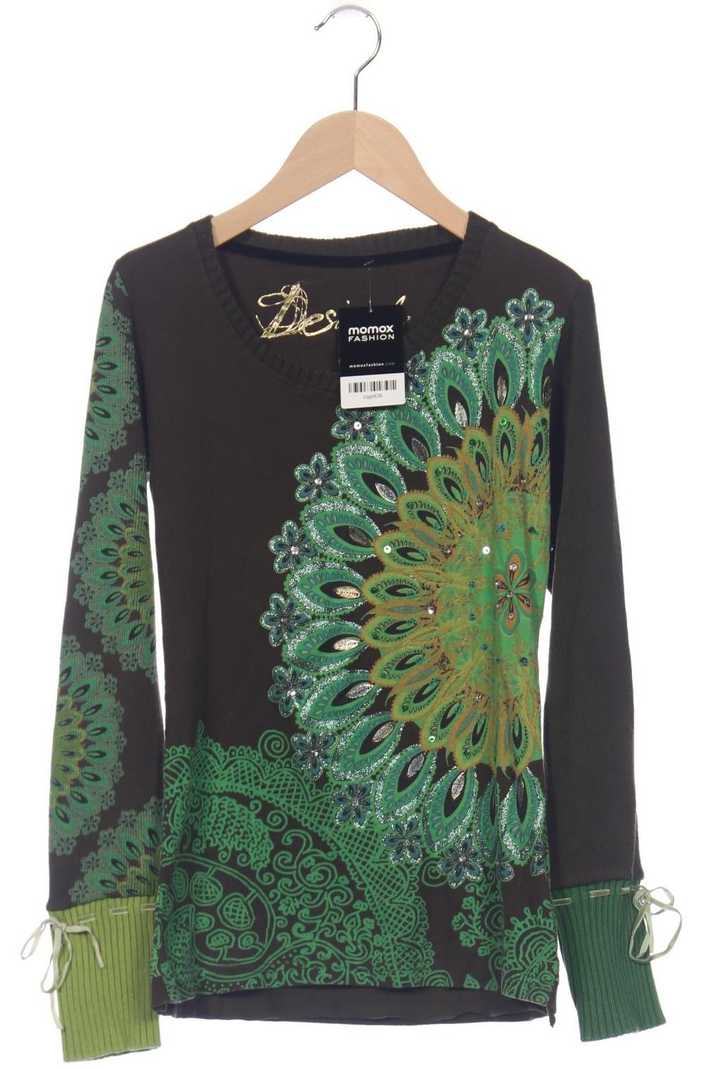 

Desigual Damen Langarmshirt, grün, Gr. 36