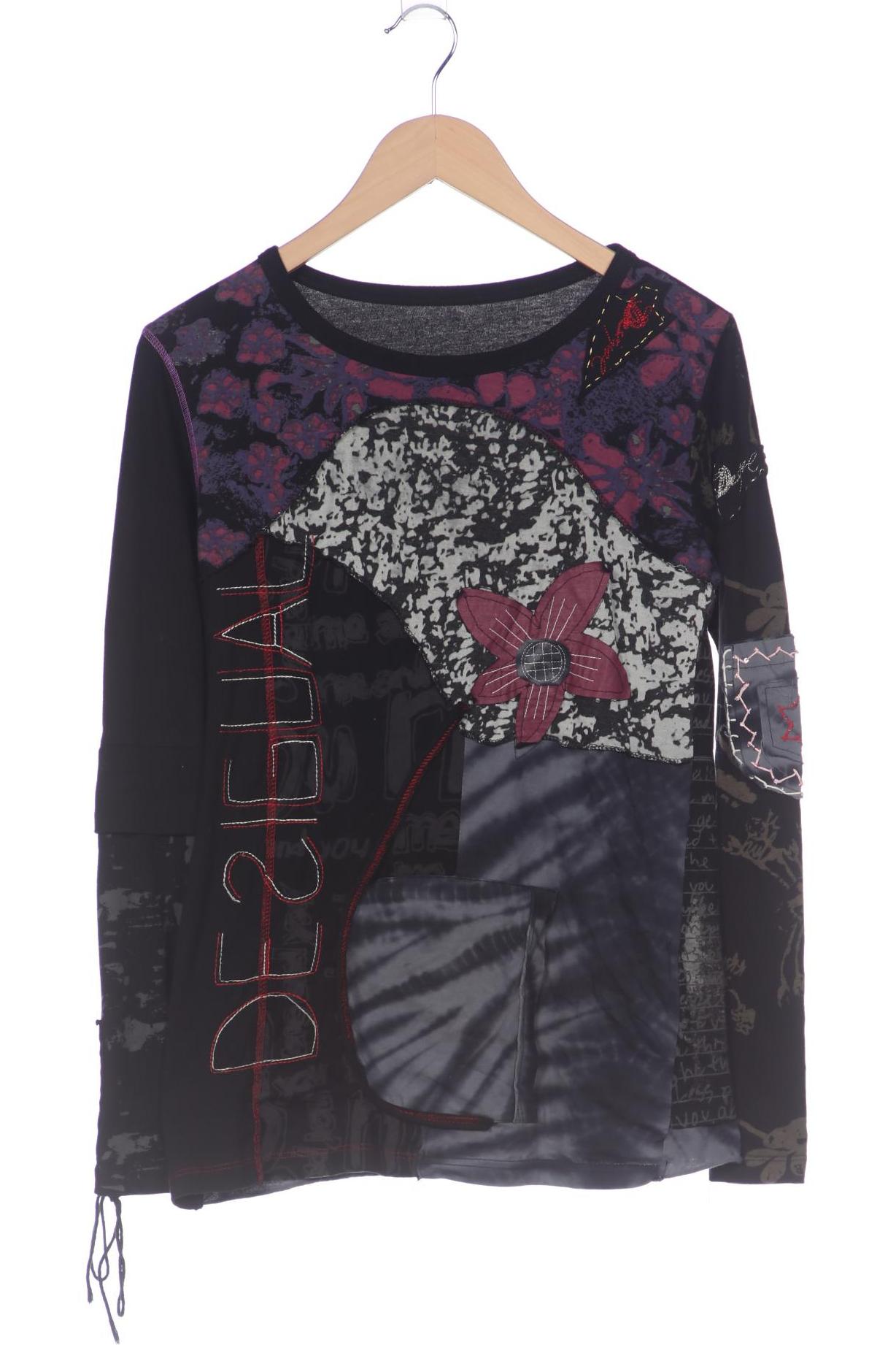 

Desigual Damen Langarmshirt, schwarz, Gr. 38