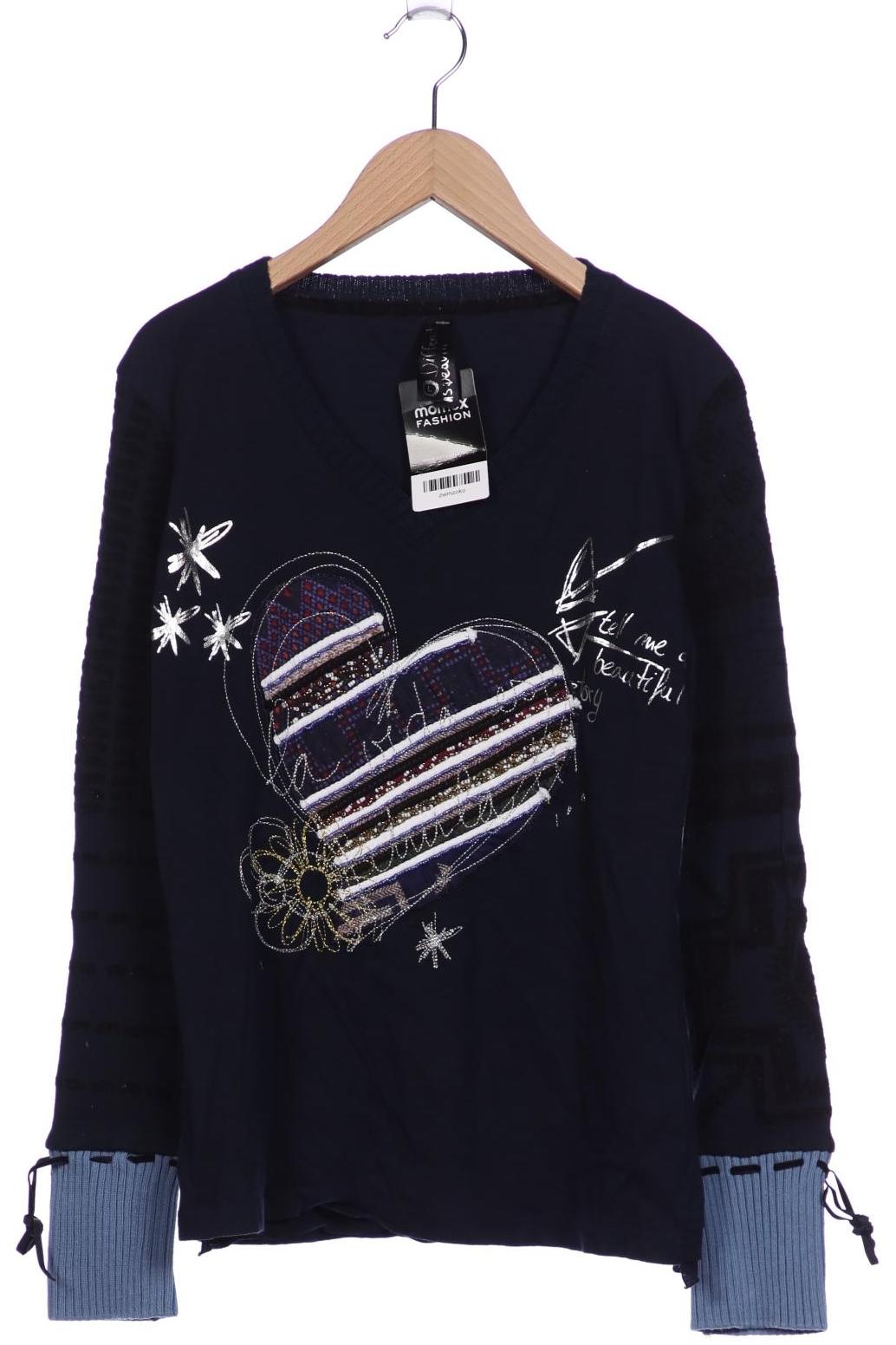 

Desigual Damen Langarmshirt, marineblau, Gr. 42