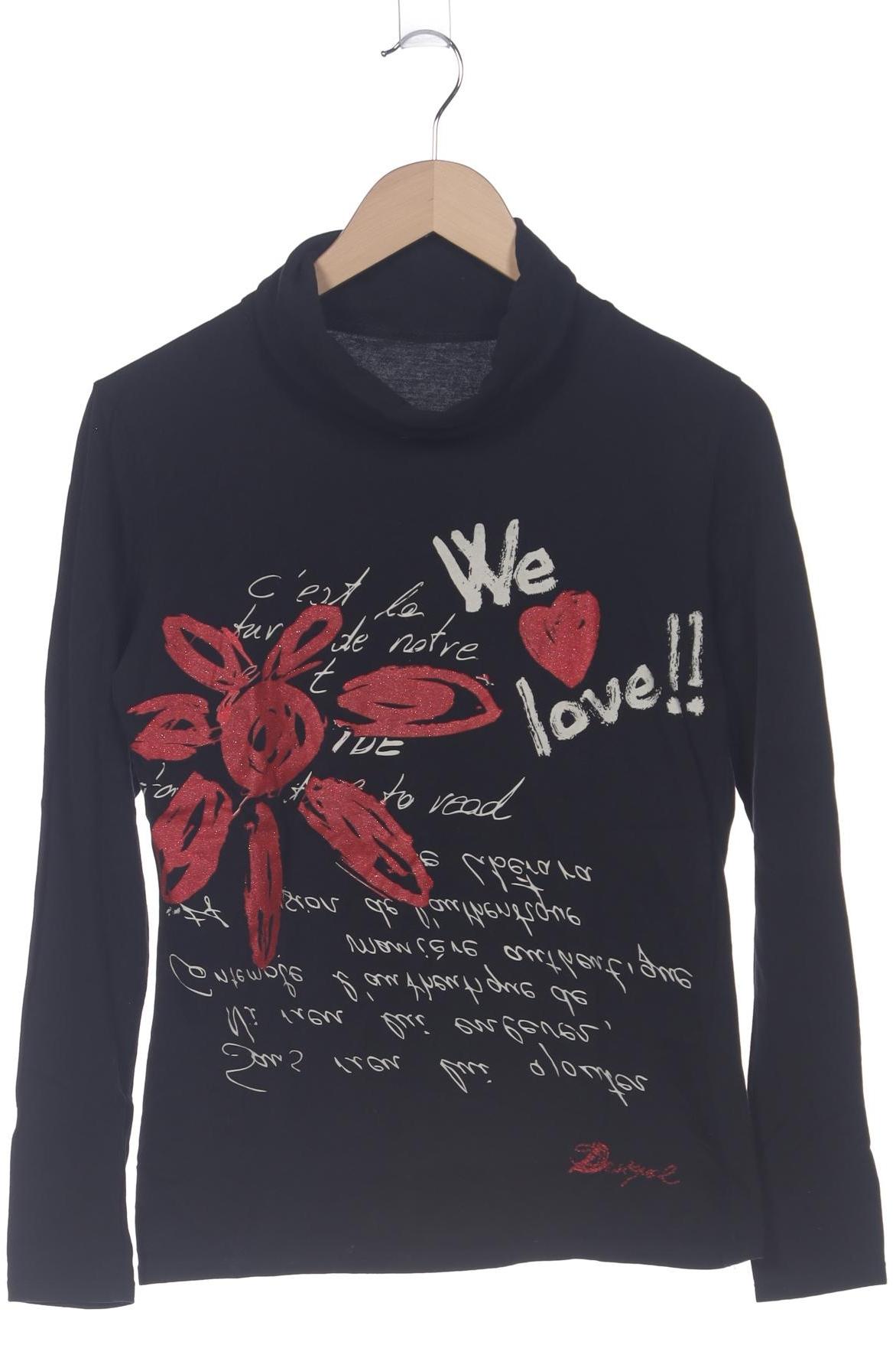 

Desigual Damen Langarmshirt, schwarz, Gr. 36
