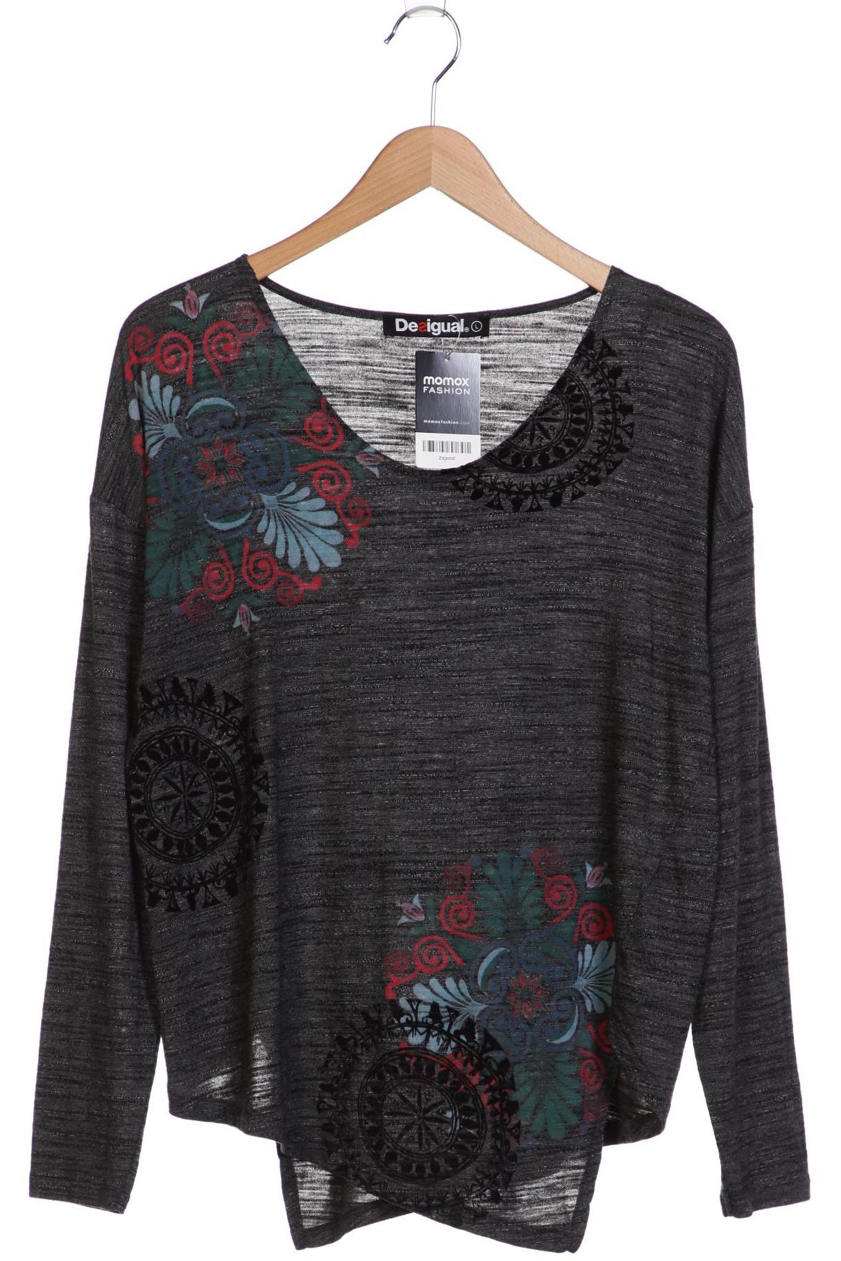 

Desigual Damen Langarmshirt, grau, Gr. 42