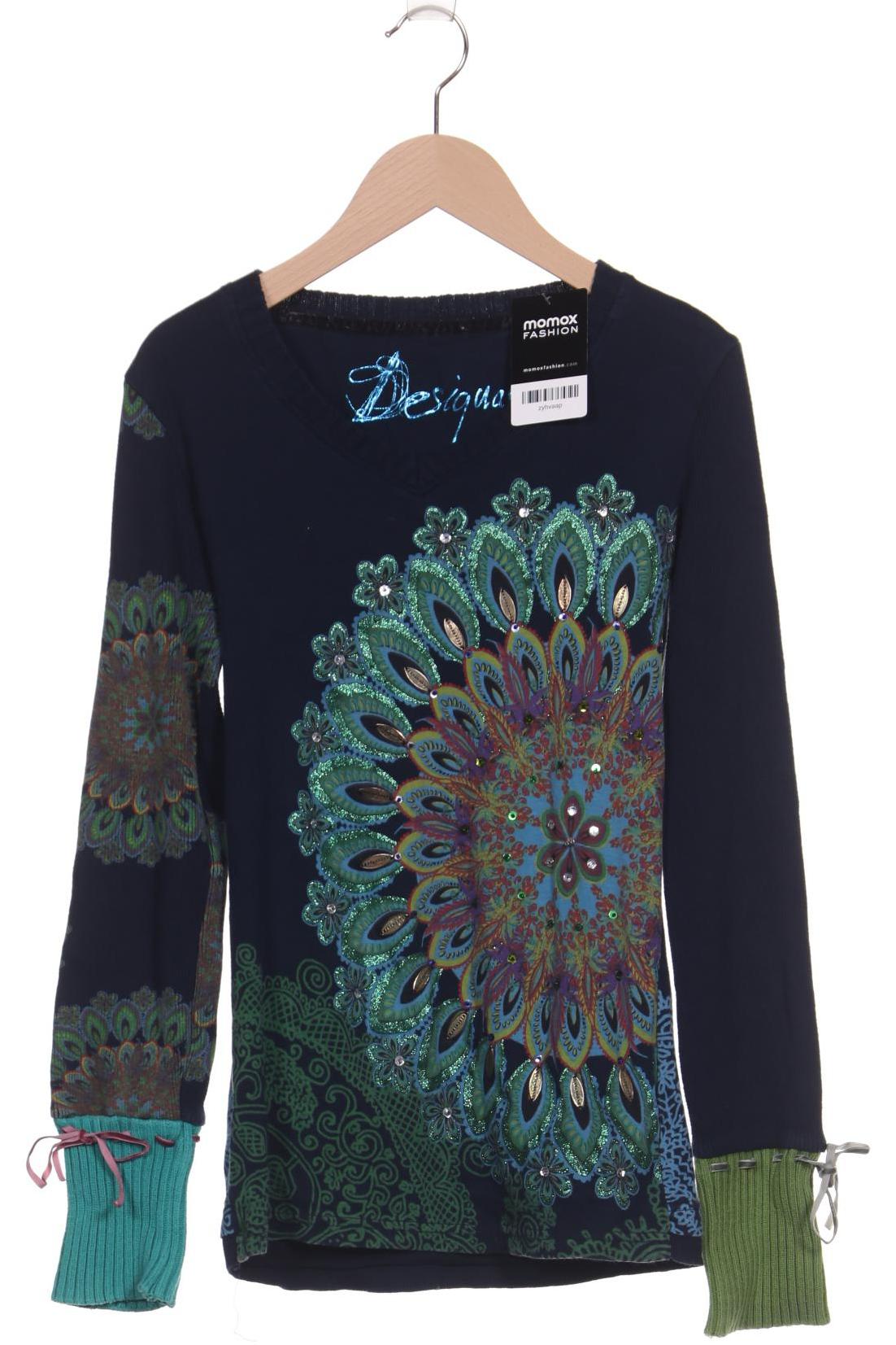 

Desigual Damen Langarmshirt, marineblau, Gr. 36