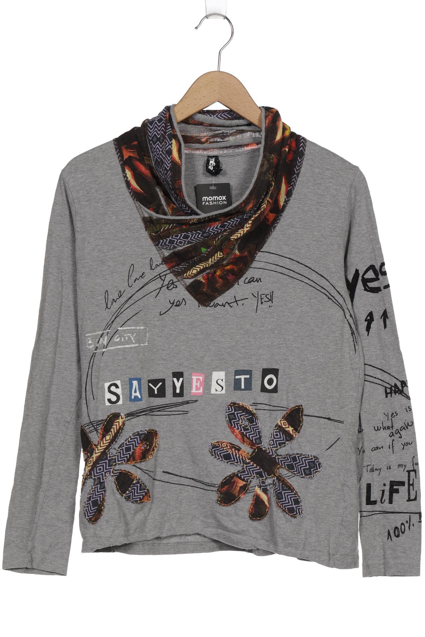 

Desigual Damen Langarmshirt, grau, Gr. 44