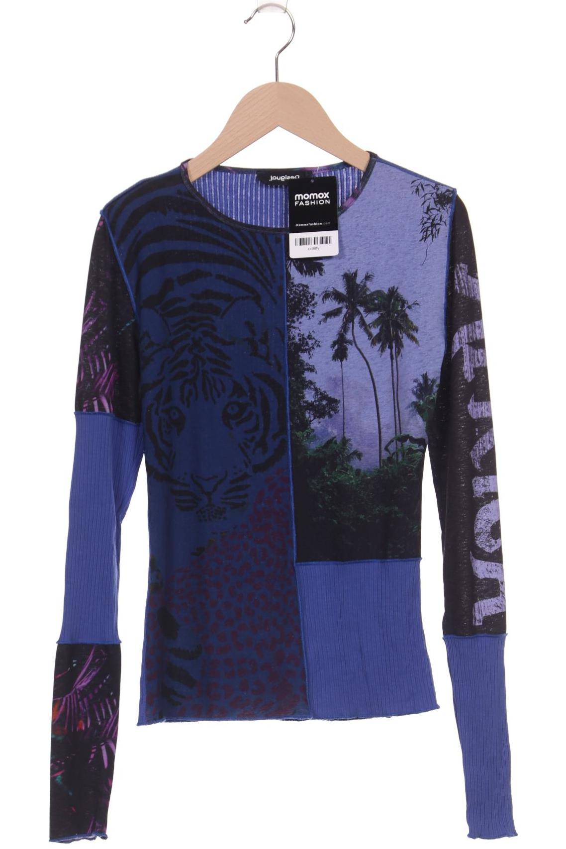 

Desigual Damen Langarmshirt, blau, Gr. 36