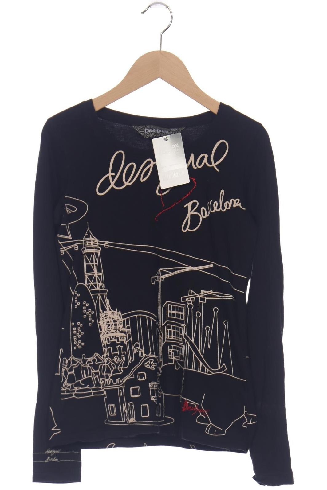 

Desigual Damen Langarmshirt, schwarz, Gr. 34