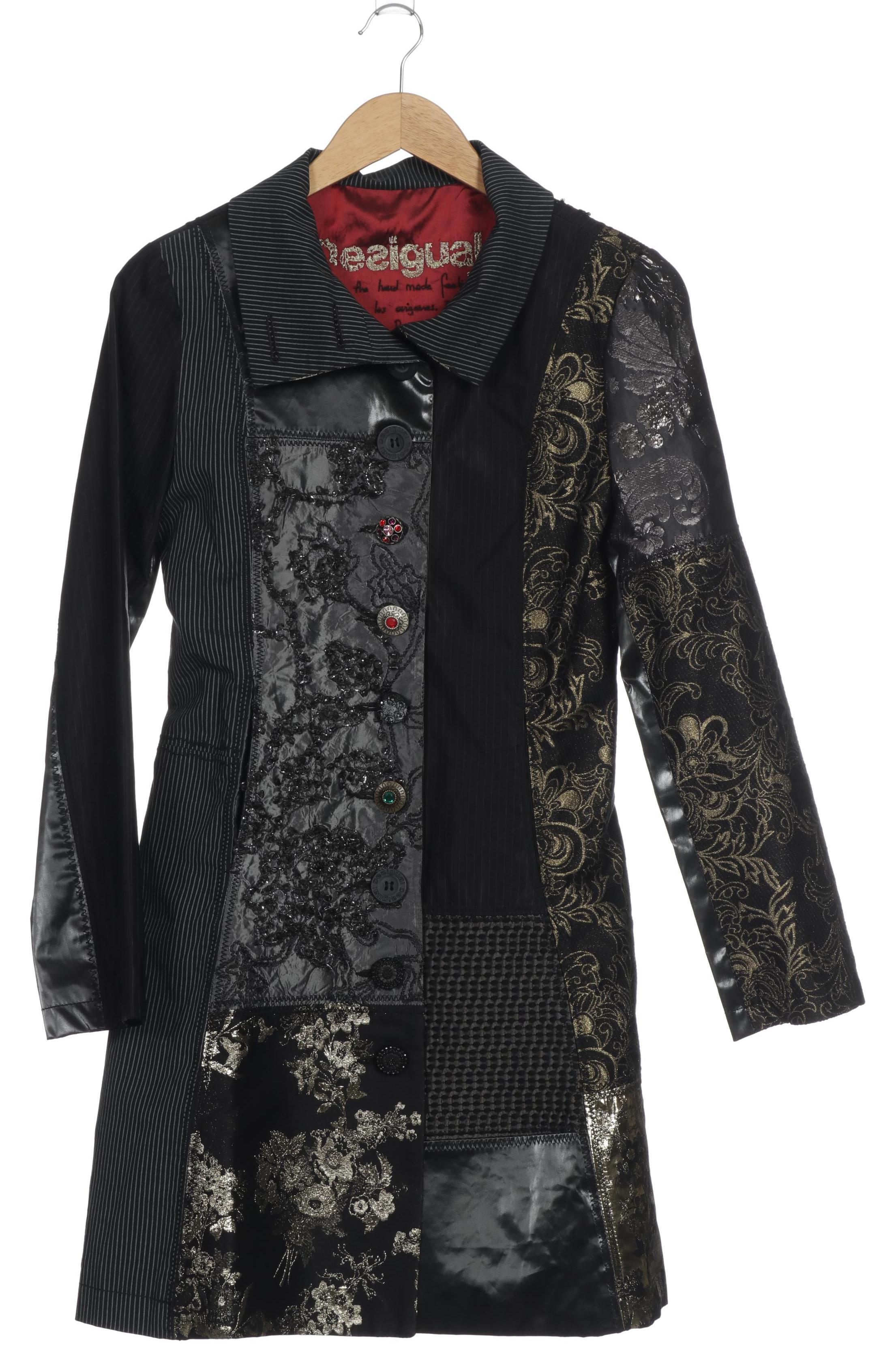 

Desigual Damen Mantel, schwarz, Gr. 38