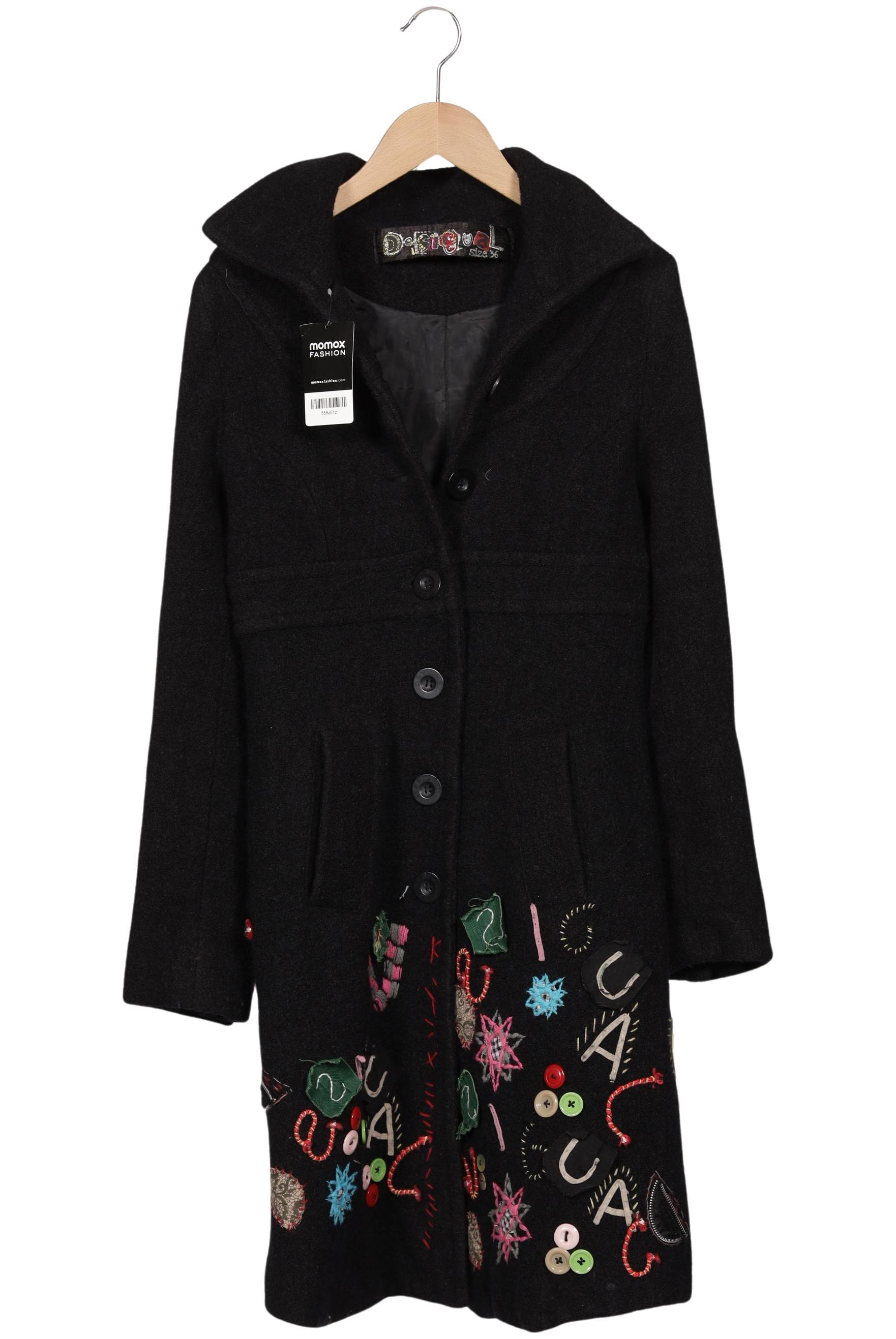 

Desigual Damen Mantel, schwarz, Gr. 36