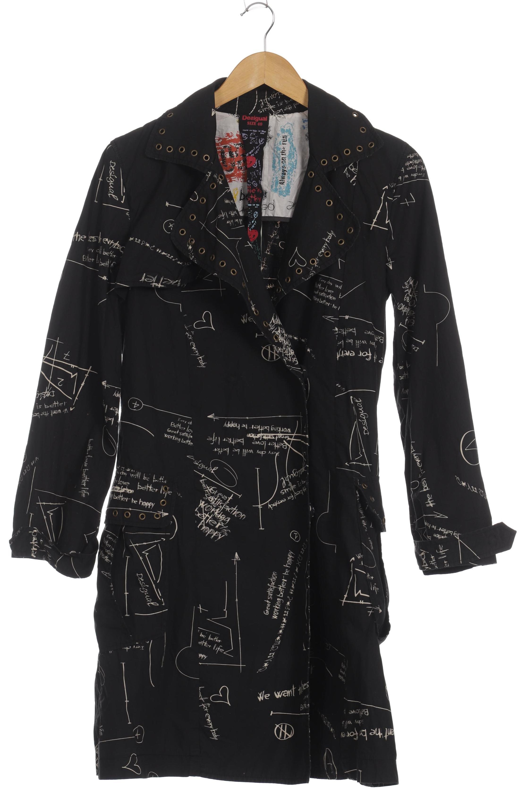 

Desigual Damen Mantel, schwarz, Gr. 40