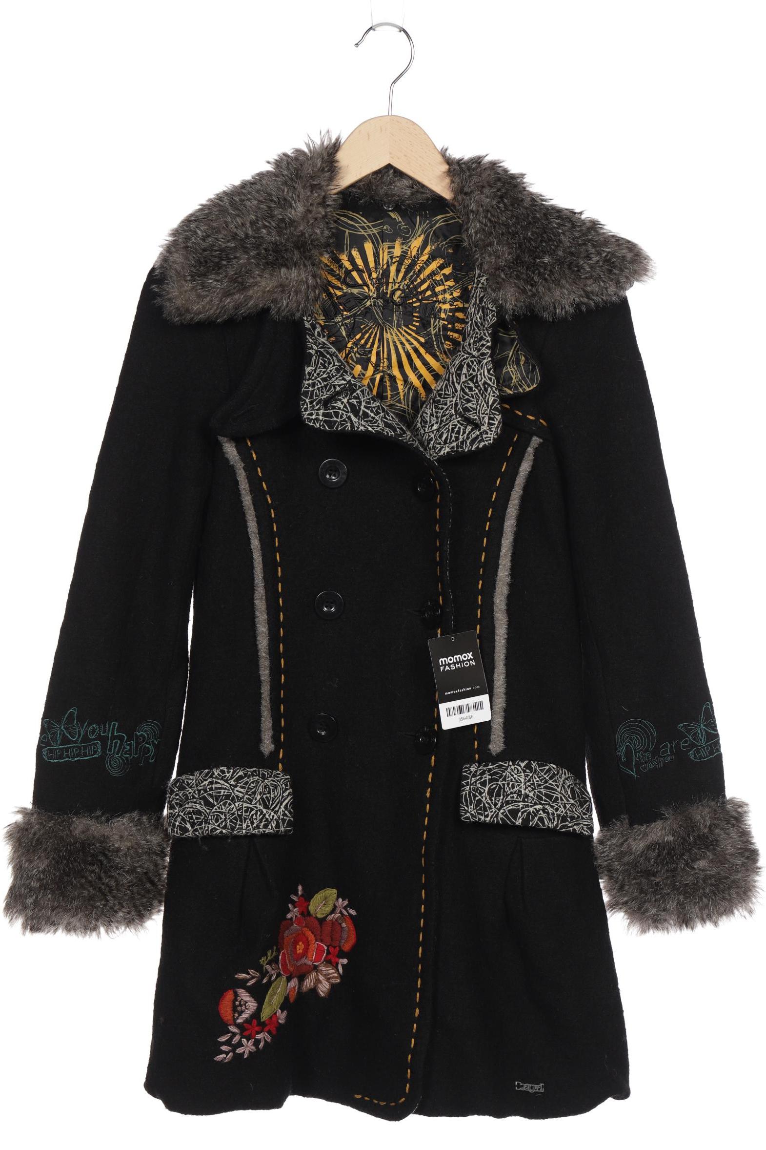 

Desigual Damen Mantel, schwarz, Gr. 36