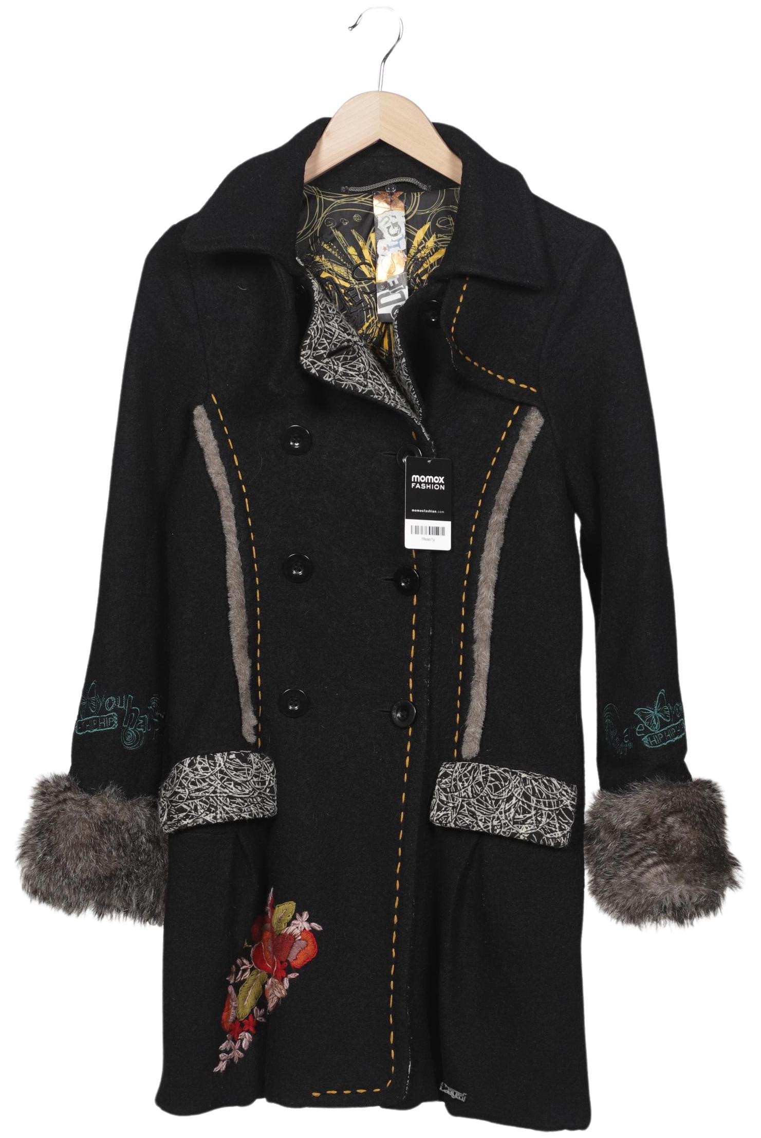 

Desigual Damen Mantel, schwarz, Gr. 40