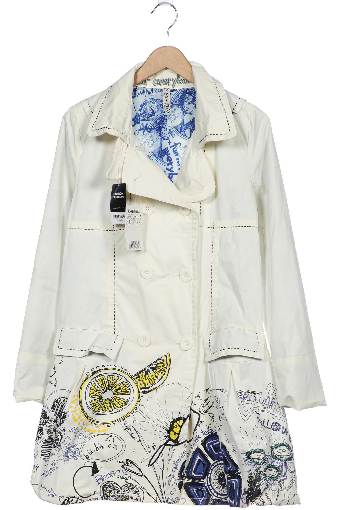 

Desigual Damen Mantel, cremeweiß