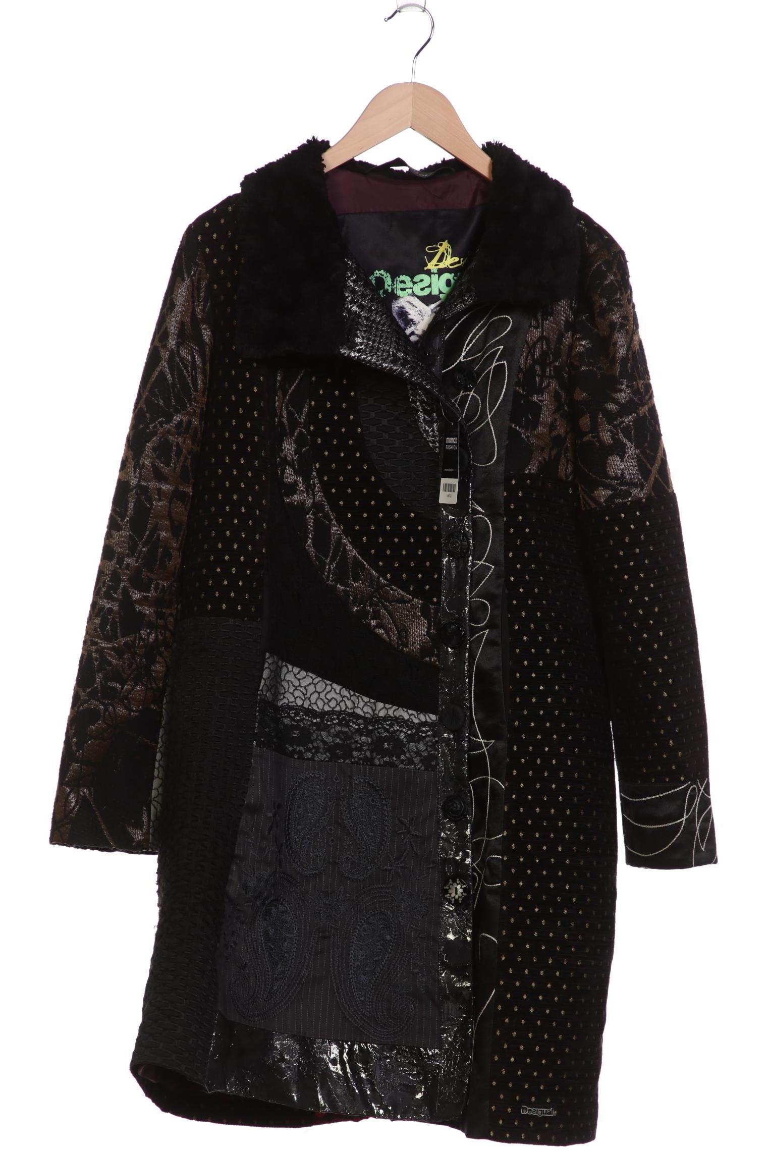 

Desigual Damen Mantel, schwarz, Gr. 46