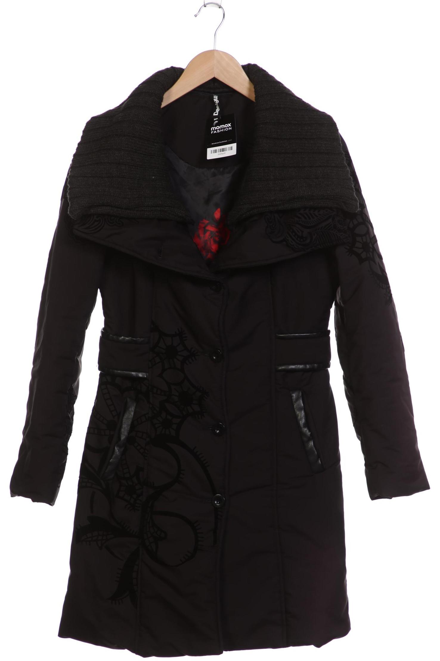 

Desigual Damen Mantel, schwarz, Gr. 38