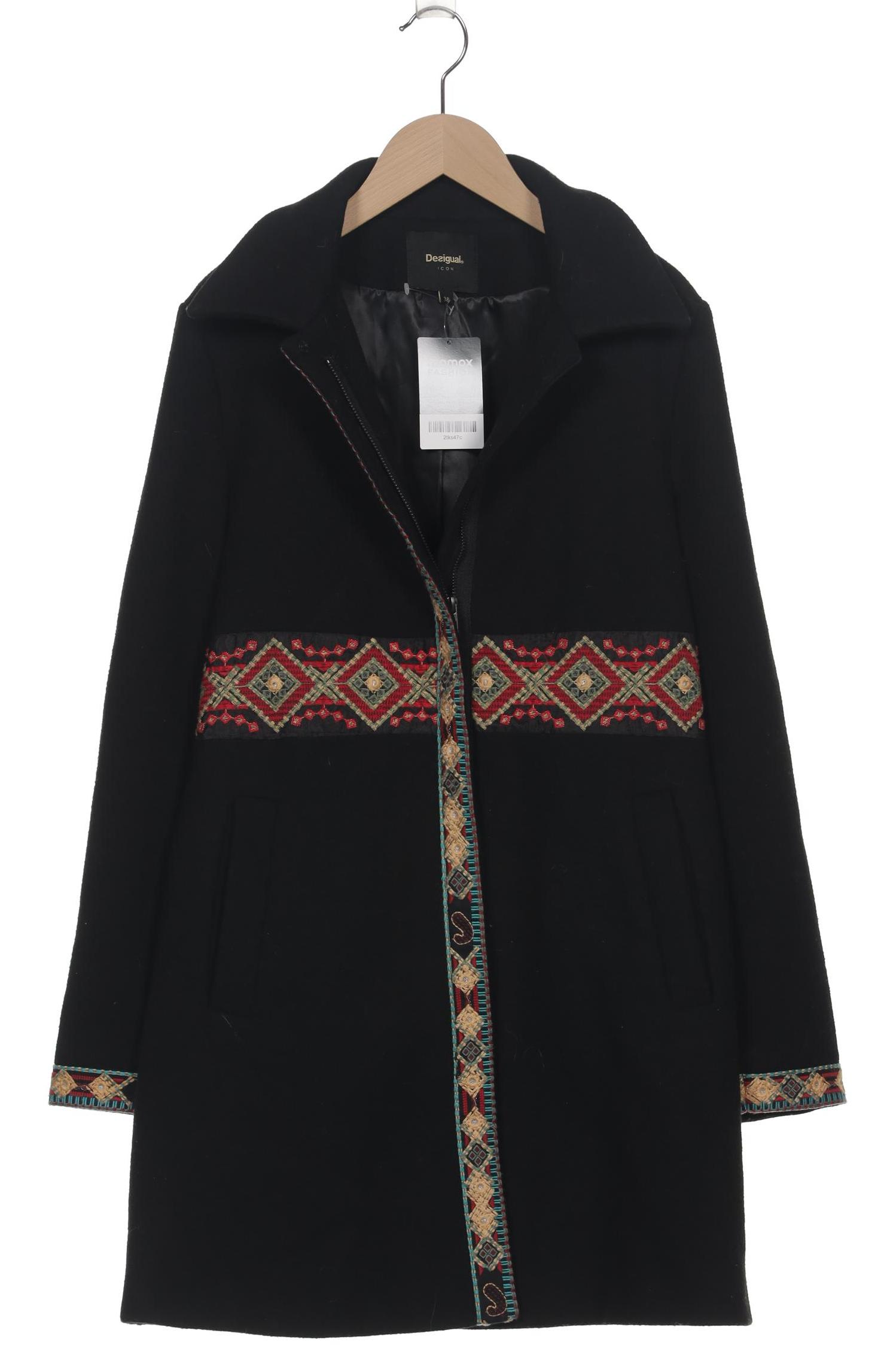 

Desigual Damen Mantel, schwarz, Gr. 38