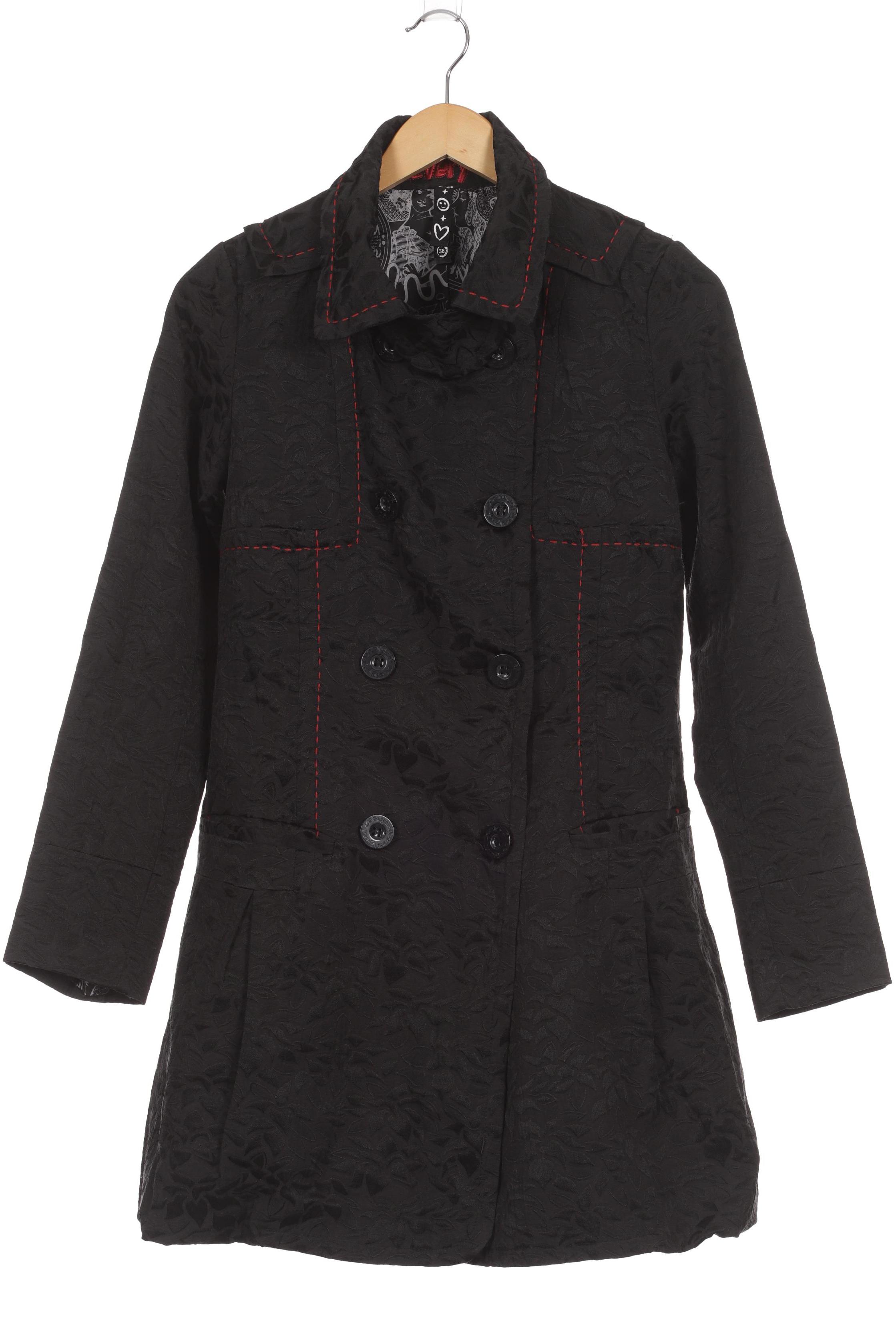 

Desigual Damen Mantel, schwarz, Gr. 38