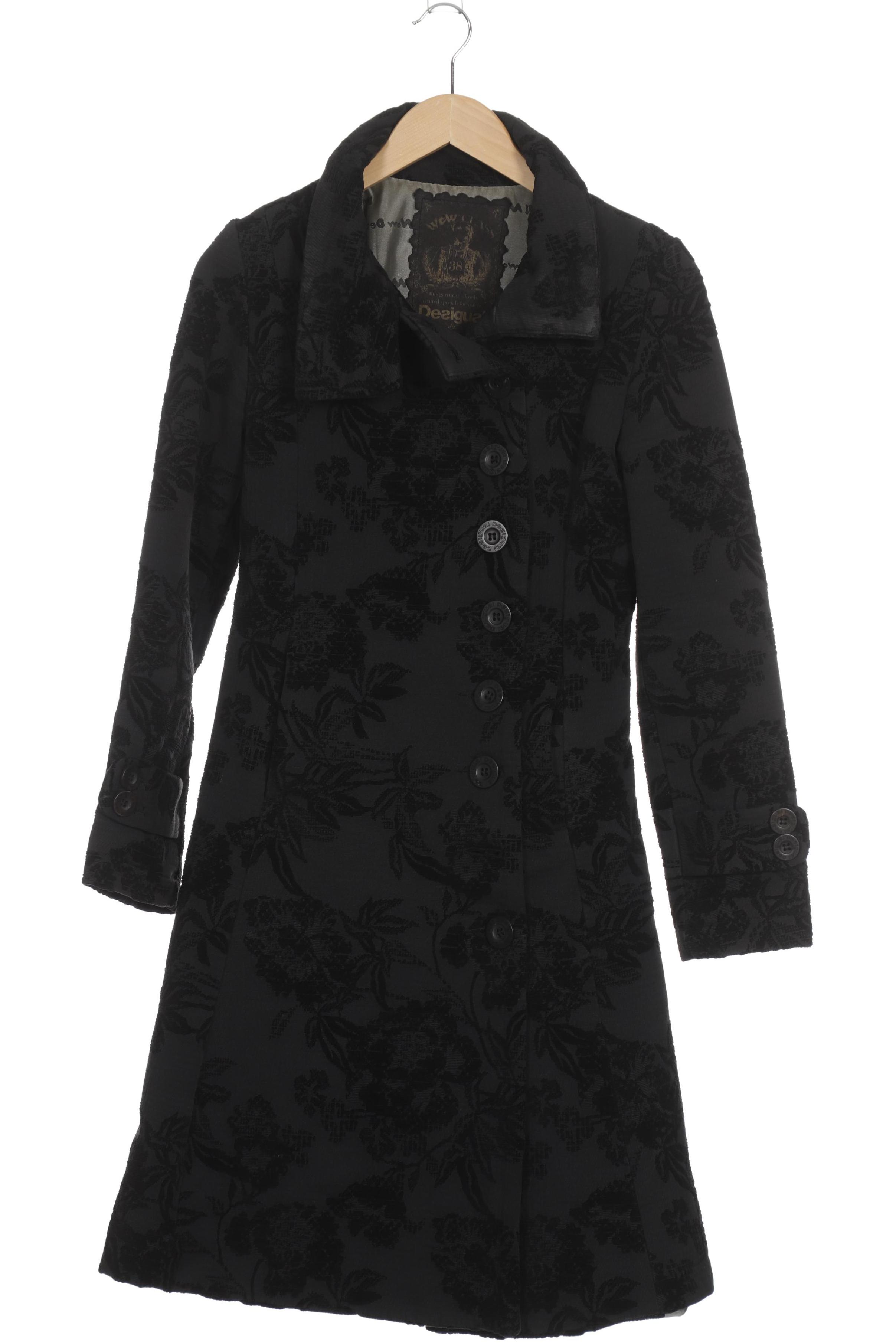 

Desigual Damen Mantel, schwarz, Gr. 38