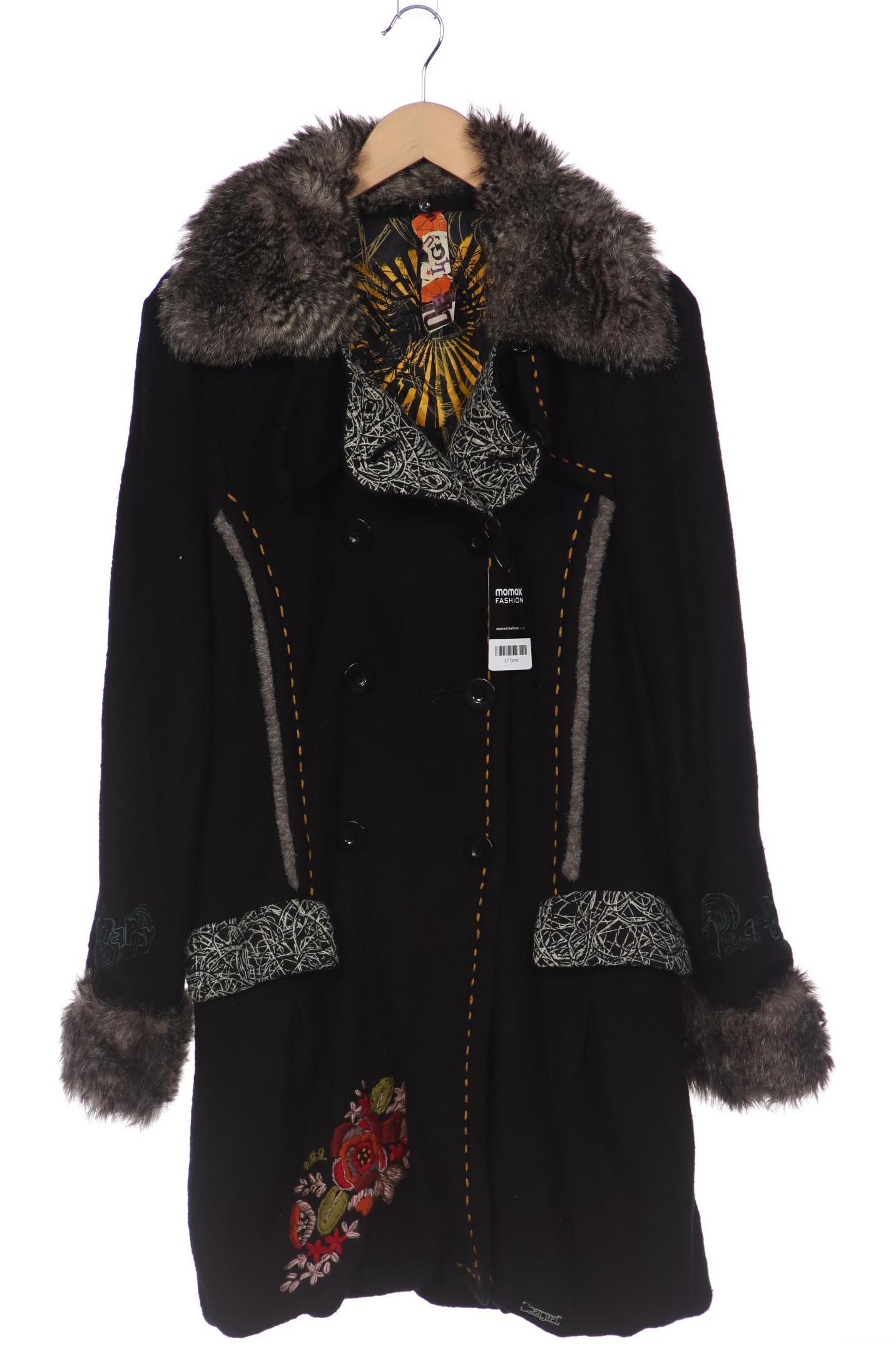 

Desigual Damen Mantel, schwarz, Gr. 46