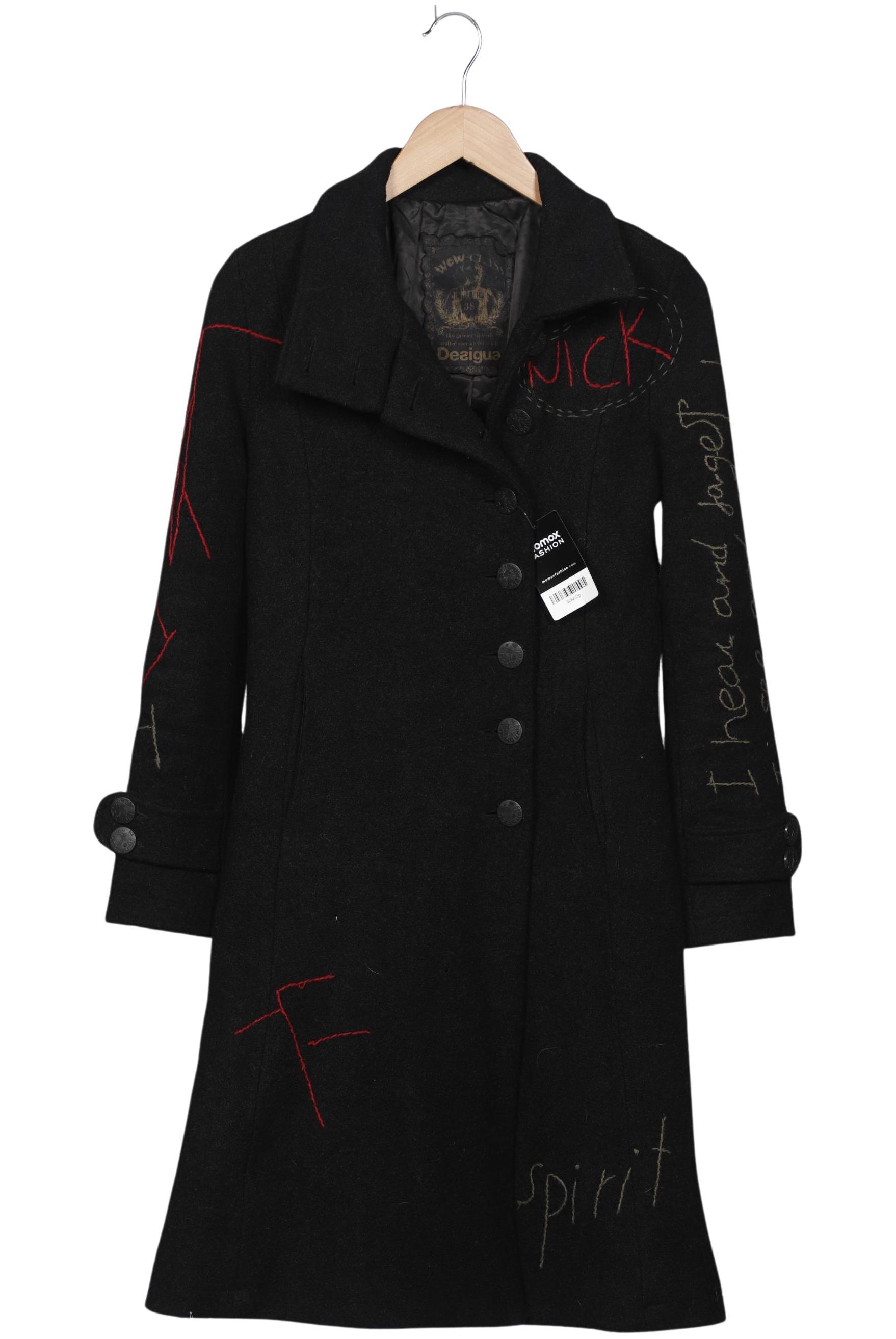 

Desigual Damen Mantel, schwarz, Gr. 38