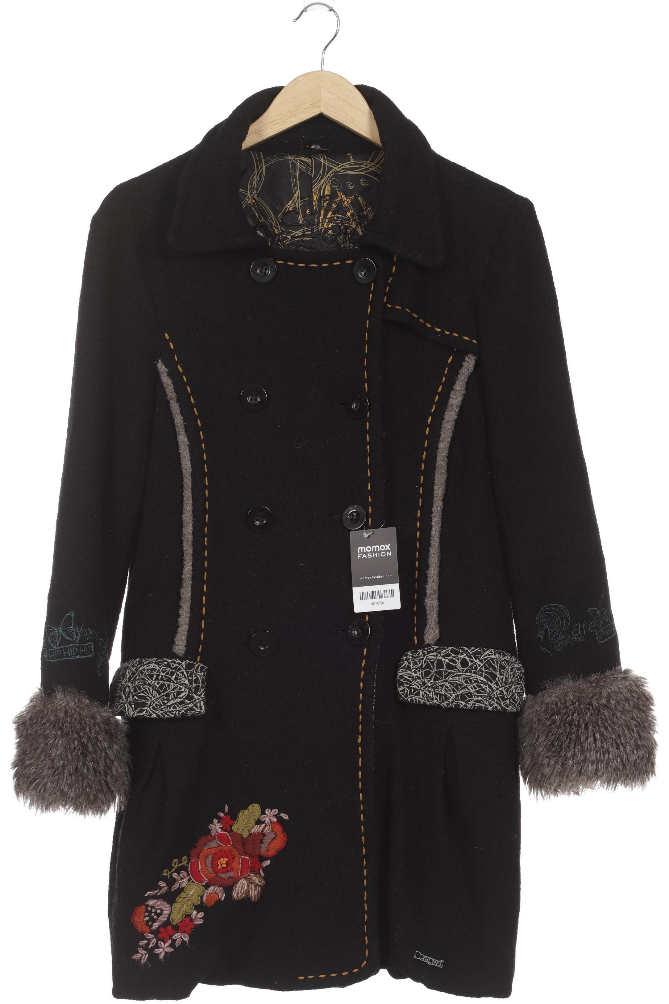 

Desigual Damen Mantel, schwarz, Gr. 42