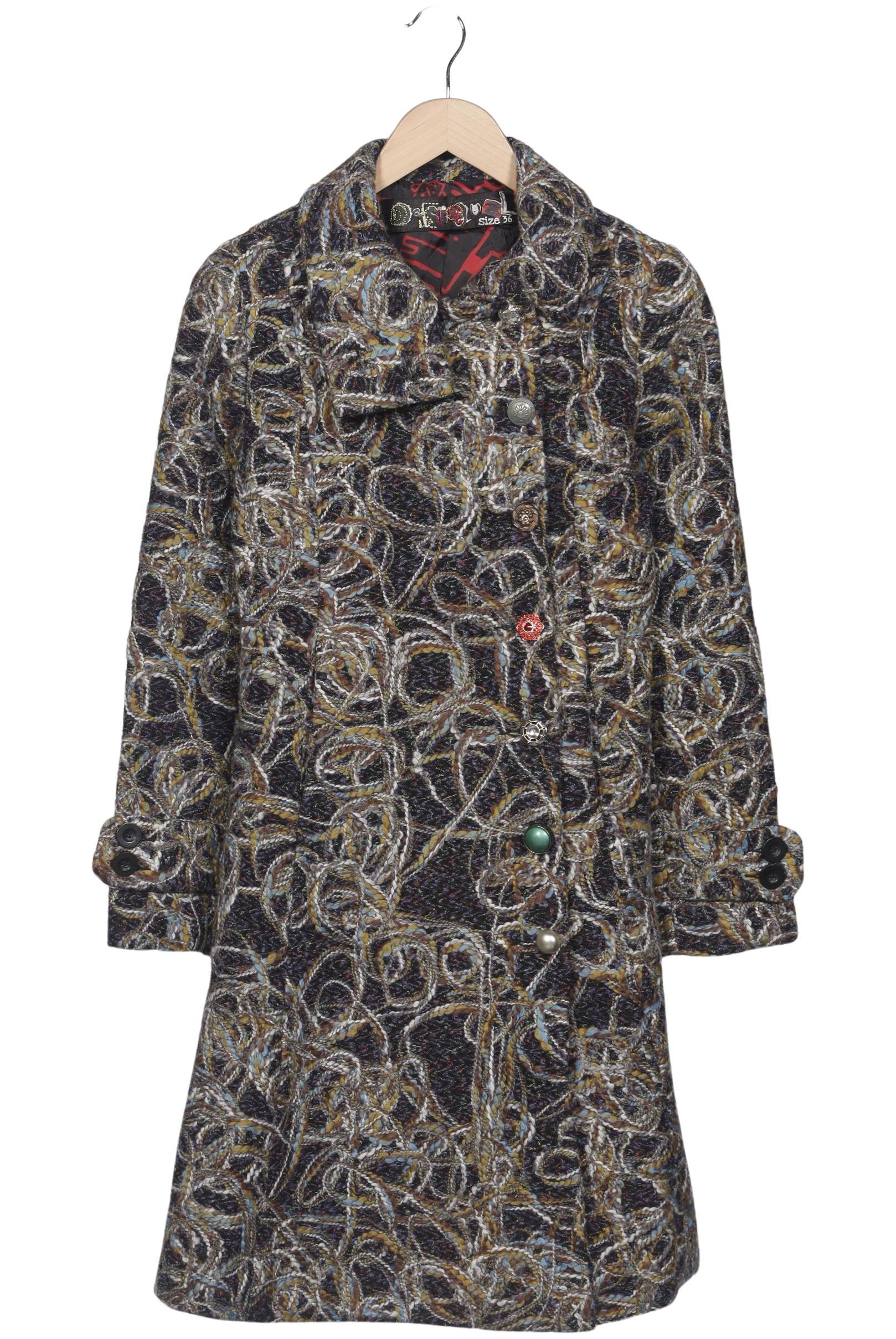 

Desigual Damen Mantel, schwarz, Gr. 36