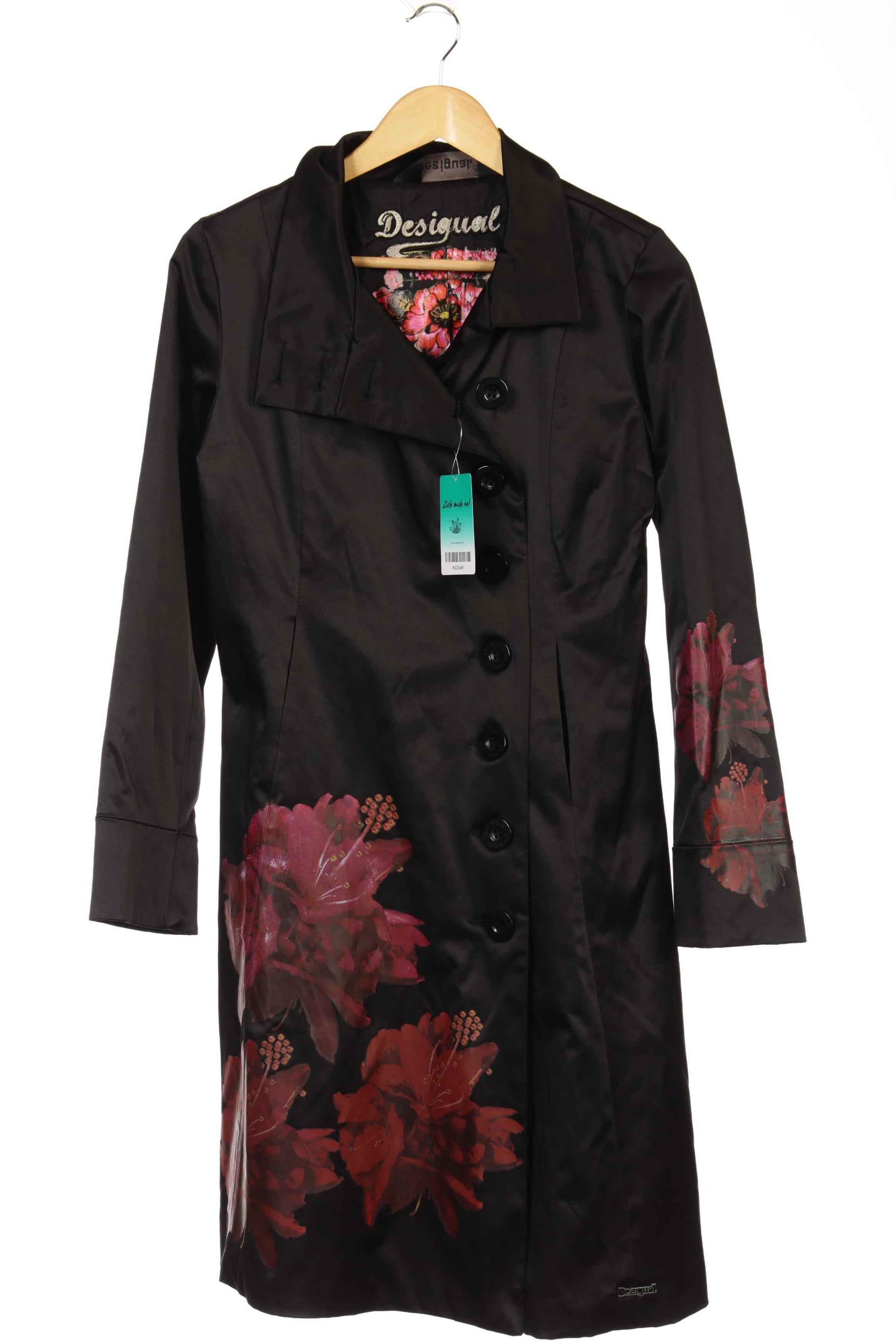 

Desigual Damen Mantel, schwarz, Gr. 36