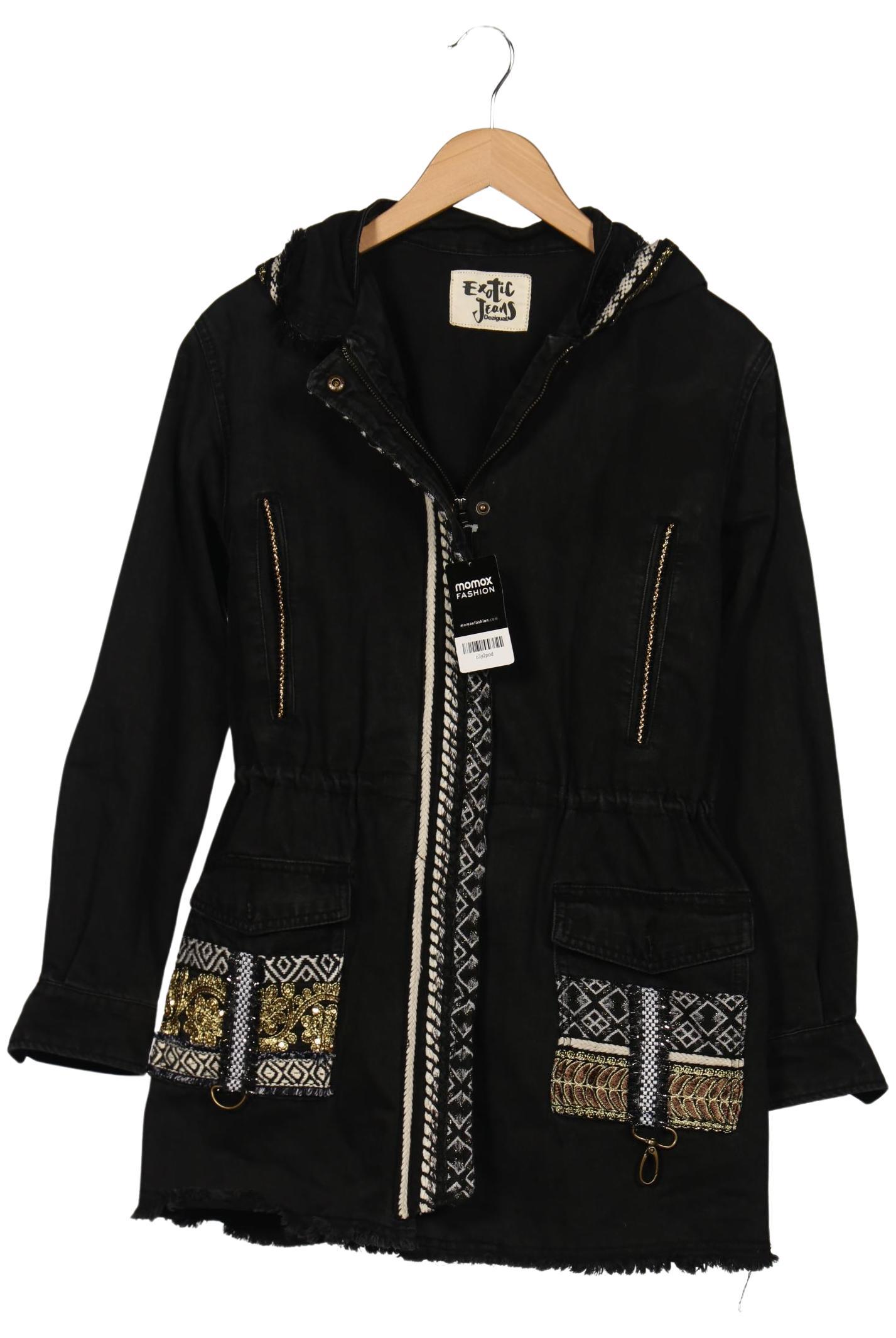 

Desigual Damen Mantel, schwarz, Gr. 38