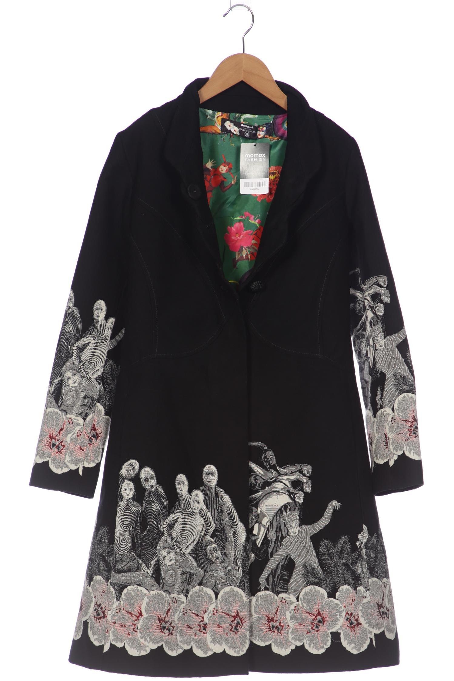 

Desigual Damen Mantel, schwarz, Gr. 38
