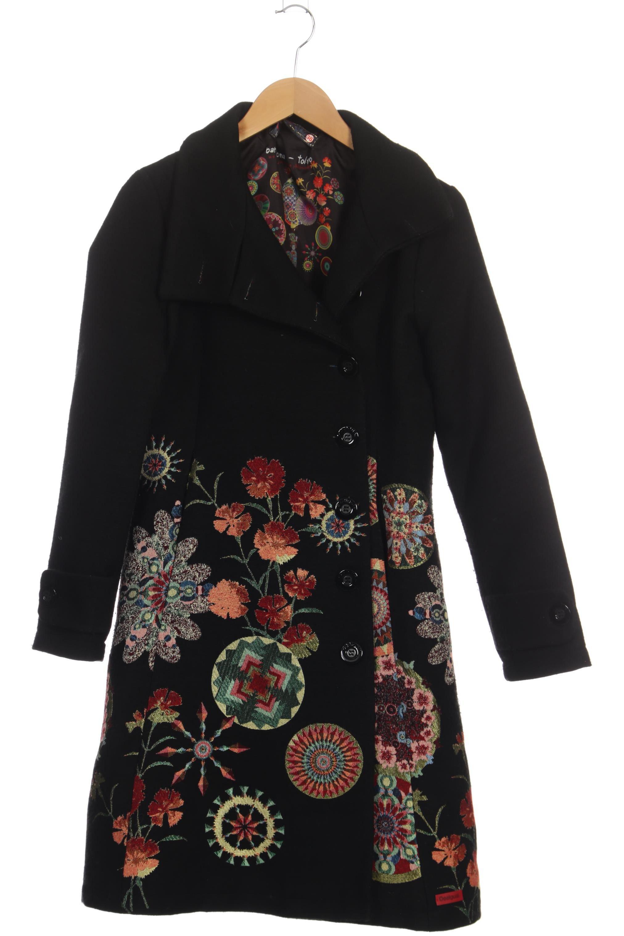 

Desigual Damen Mantel, schwarz, Gr. 38