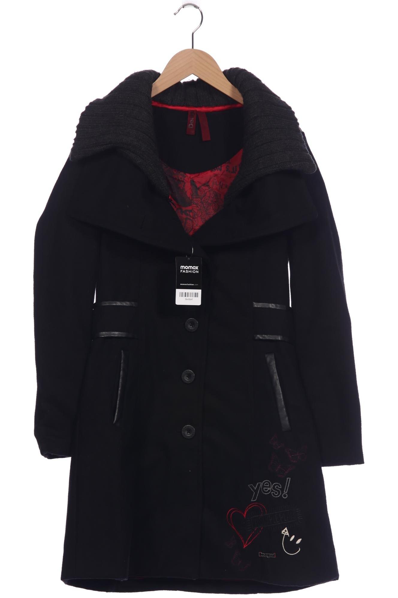 

Desigual Damen Mantel, schwarz, Gr. 36