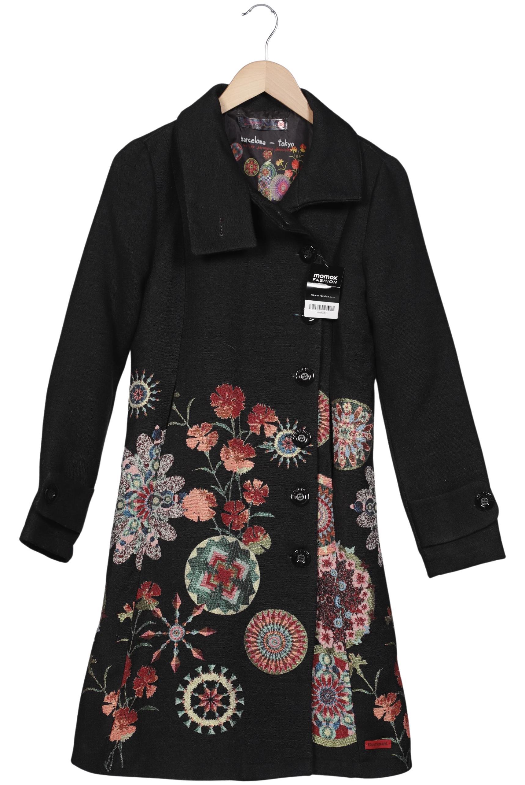 

Desigual Damen Mantel, schwarz, Gr. 38