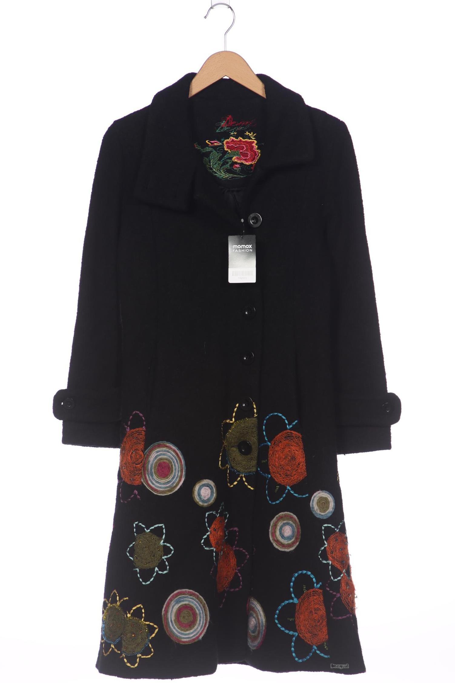 

Desigual Damen Mantel, schwarz, Gr. 38