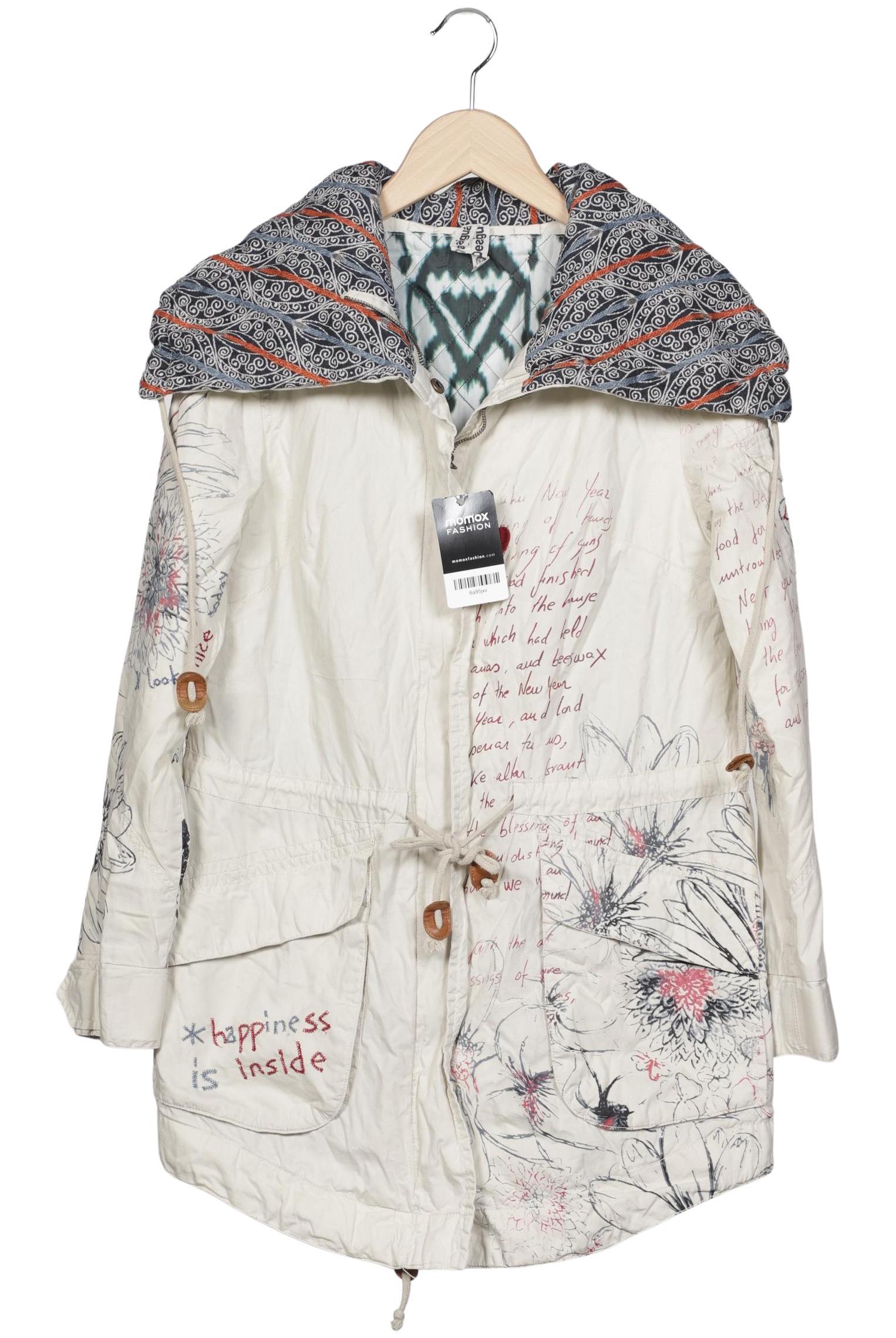 

Desigual Damen Mantel, cremeweiß, Gr. 36