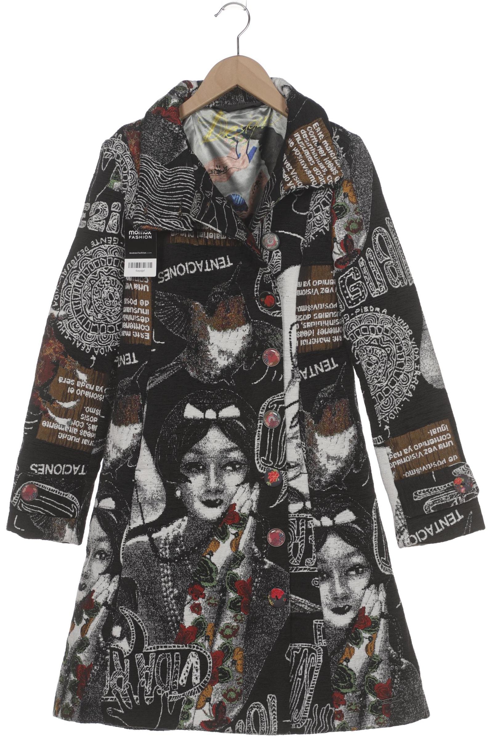 

Desigual Damen Mantel, schwarz, Gr. 38