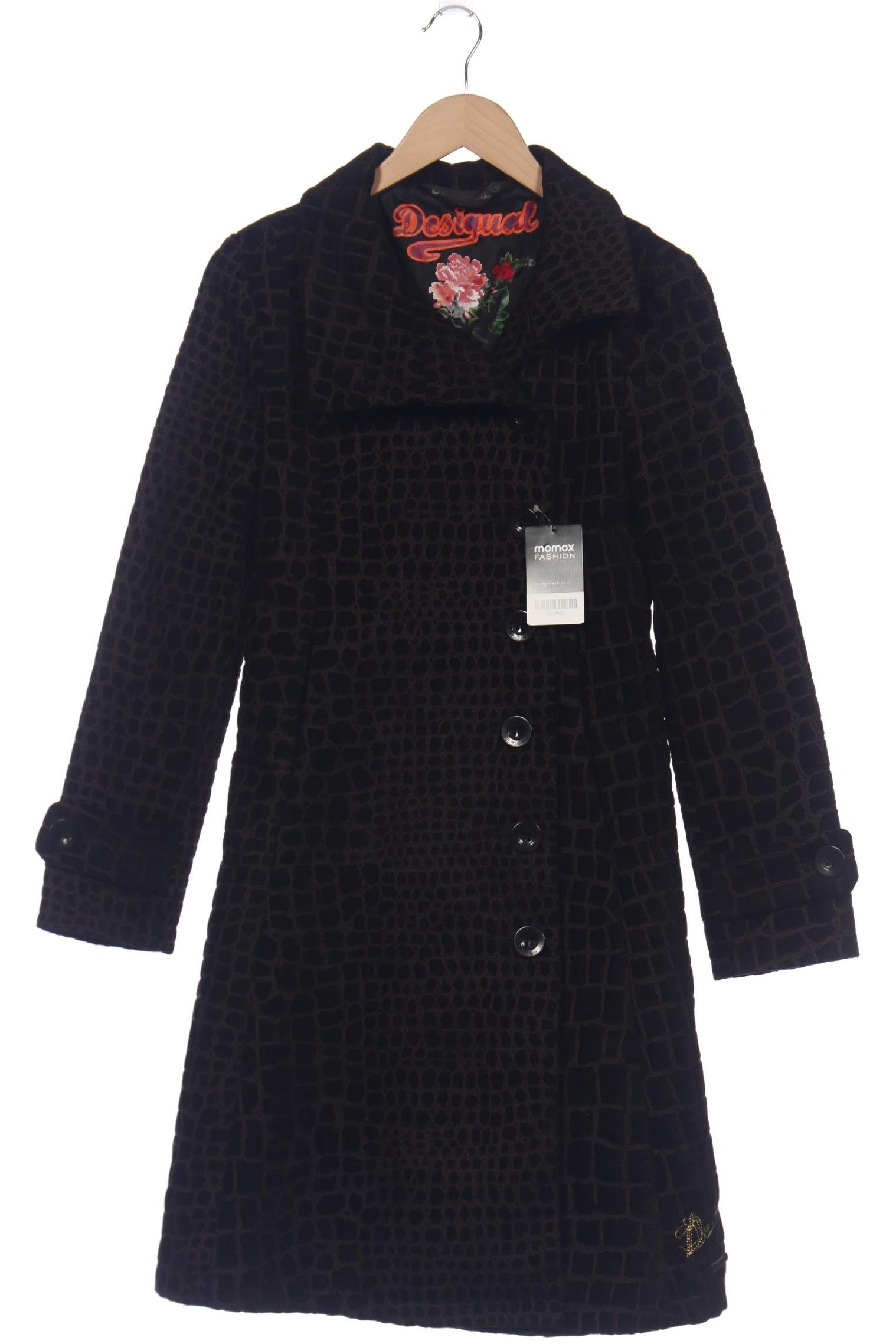 

Desigual Damen Mantel, schwarz, Gr. 38