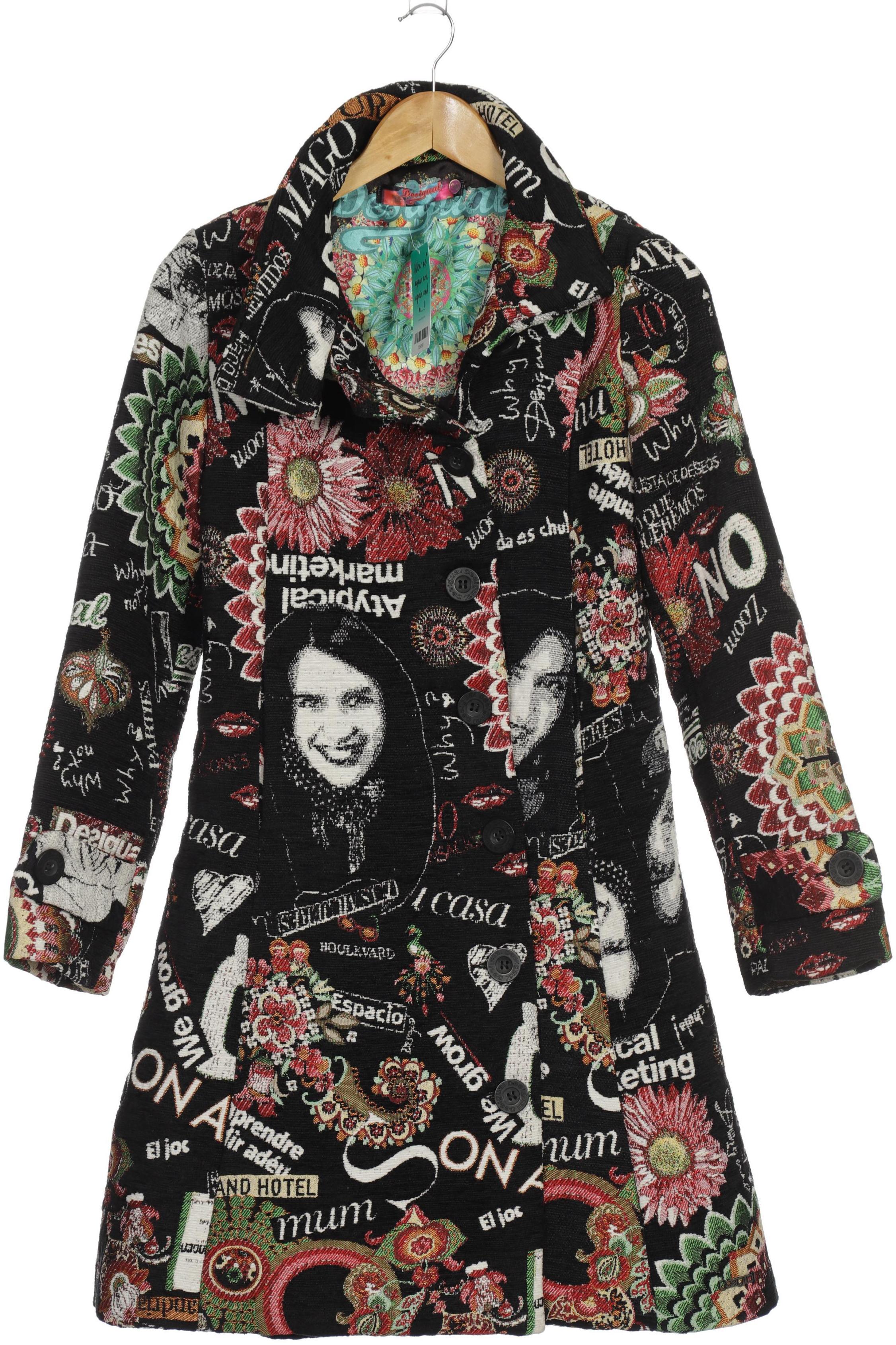 

Desigual Damen Mantel, schwarz, Gr. 38