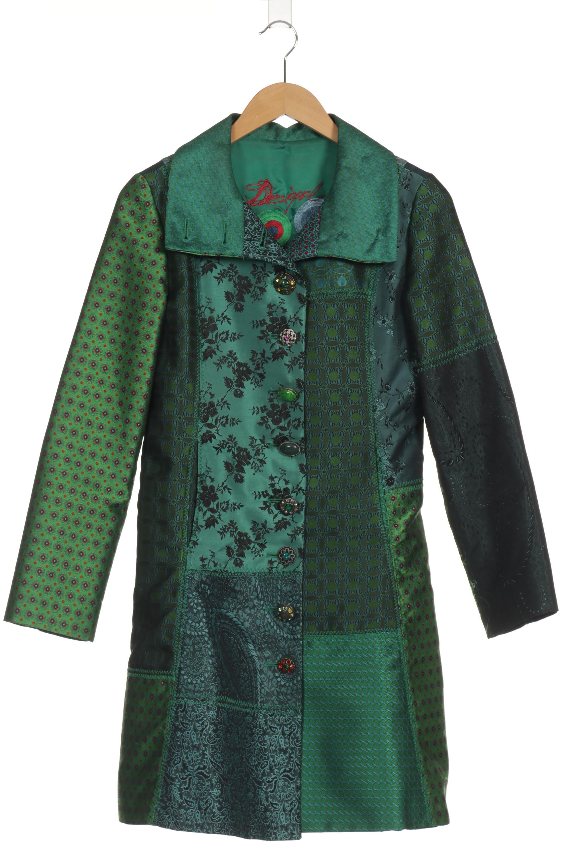 

Desigual Damen Mantel, grün, Gr. 38
