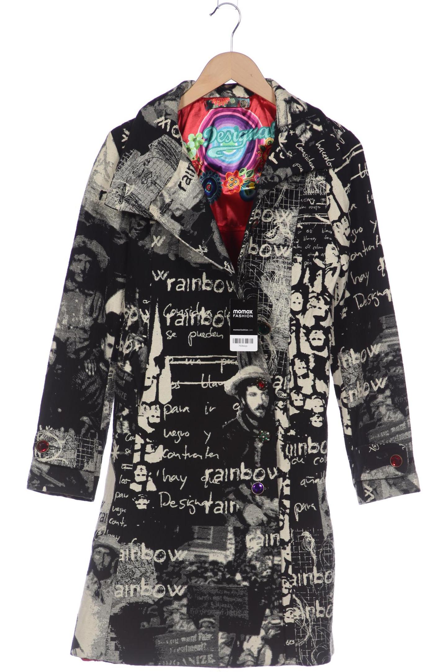 

Desigual Damen Mantel, schwarz, Gr. 38