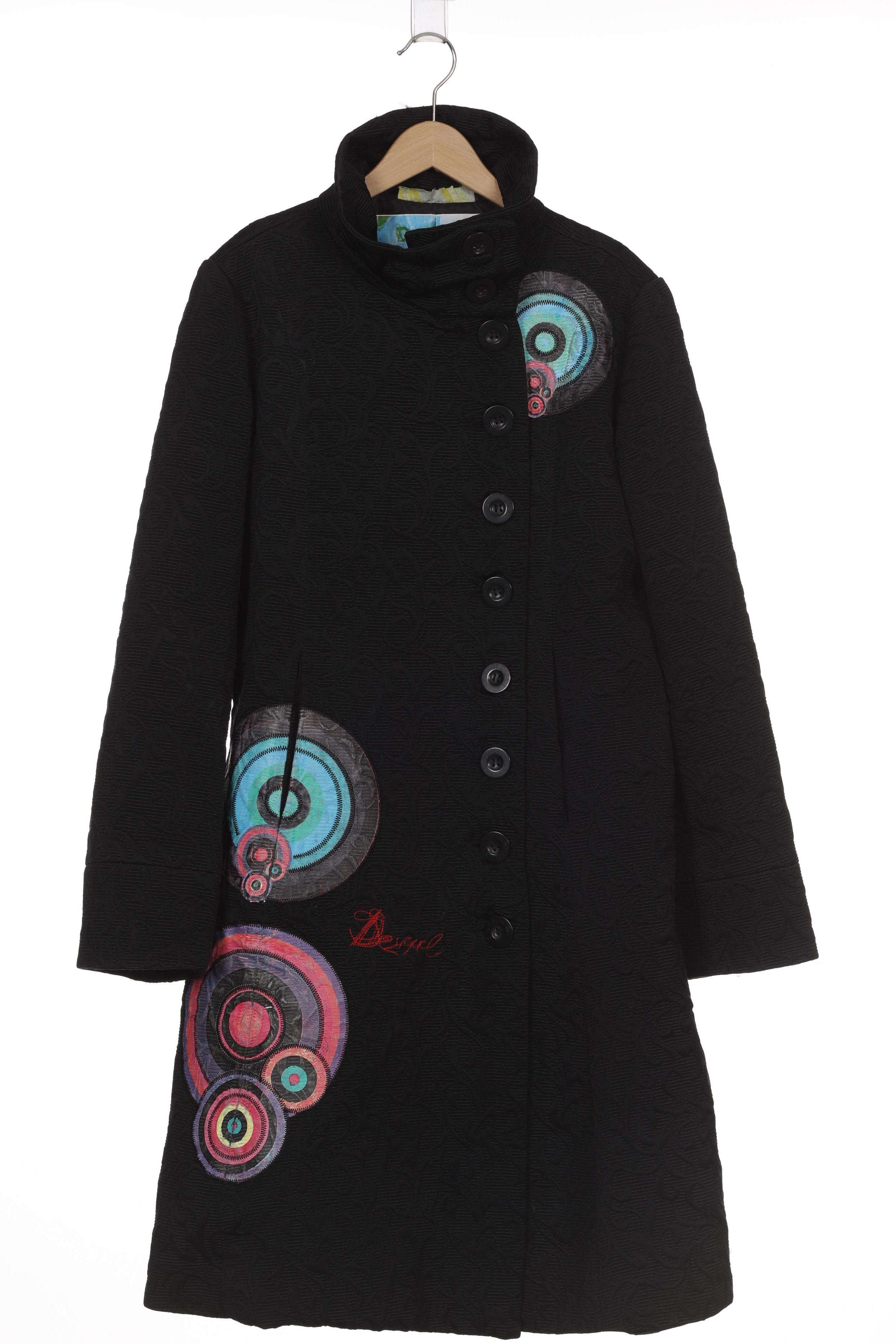 

Desigual Damen Mantel, schwarz, Gr. 42